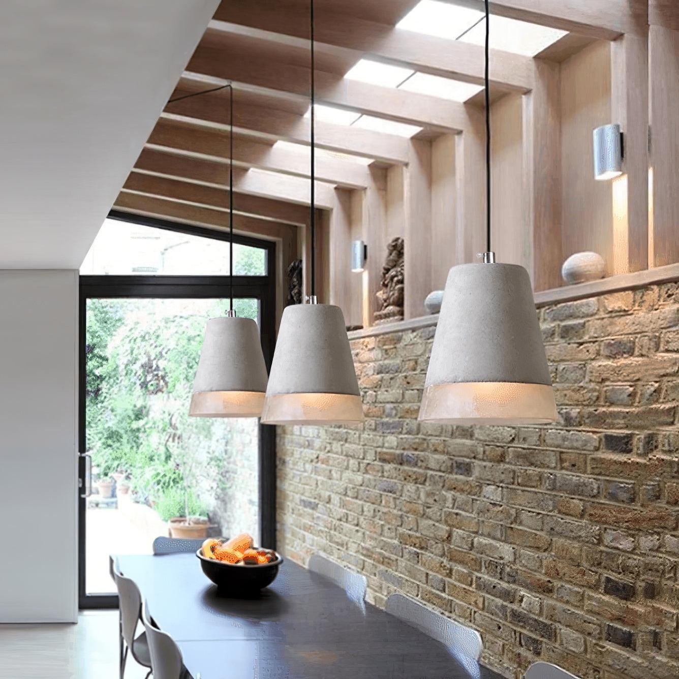 Delia Cement Pendant Light - Letslighting