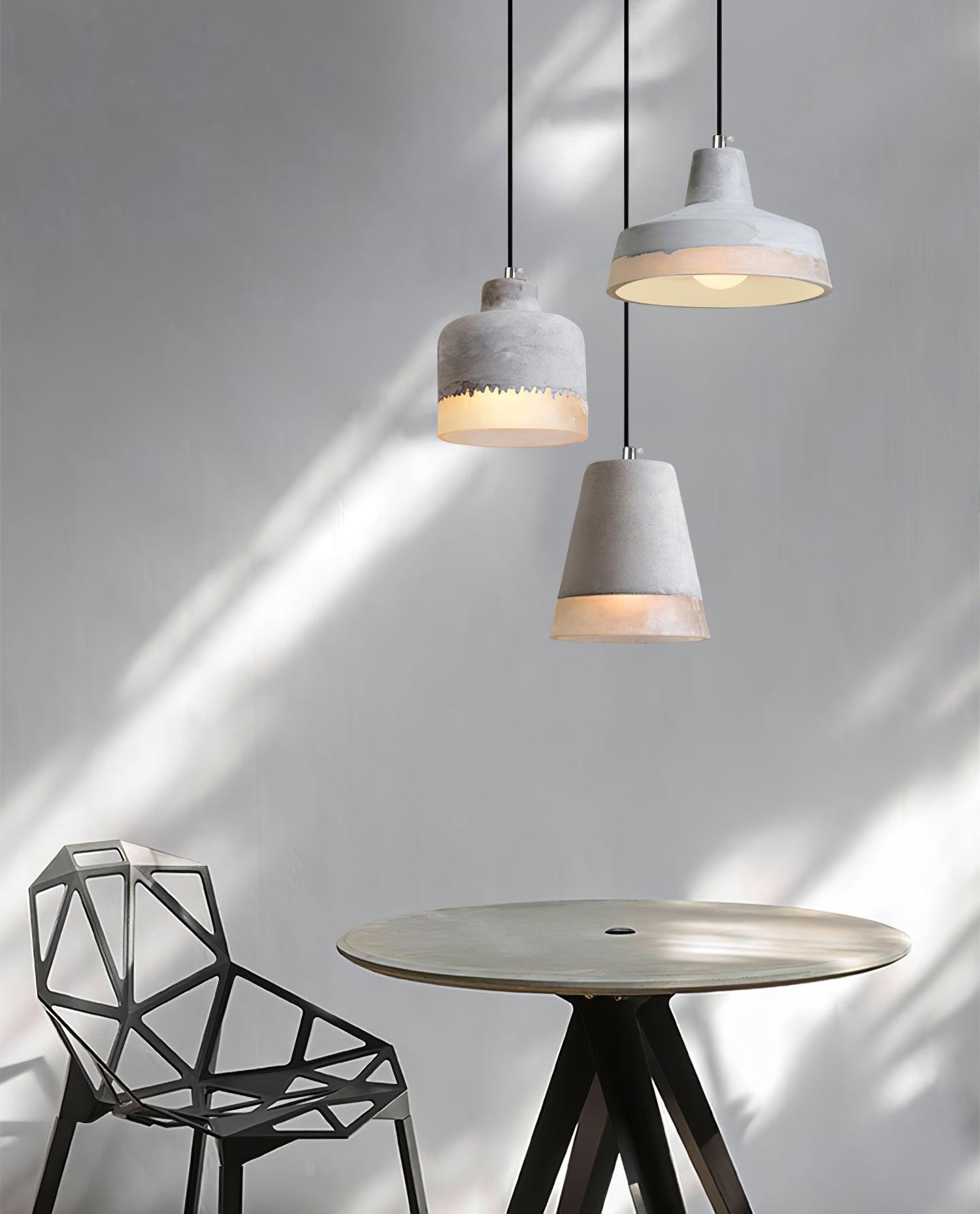 Delia Cement Pendant Light - Letslighting