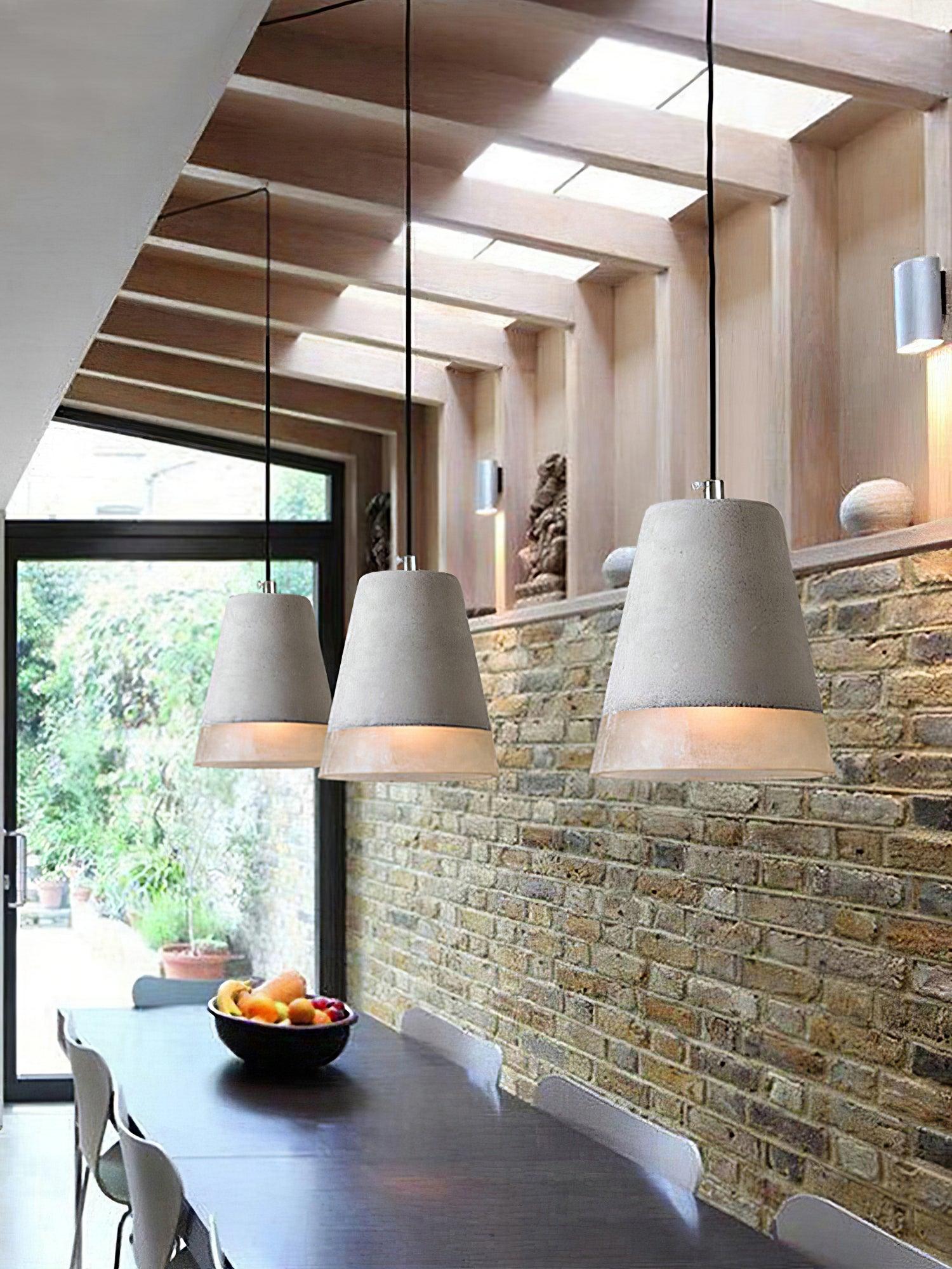 Delia Cement Pendant Light - Letslighting