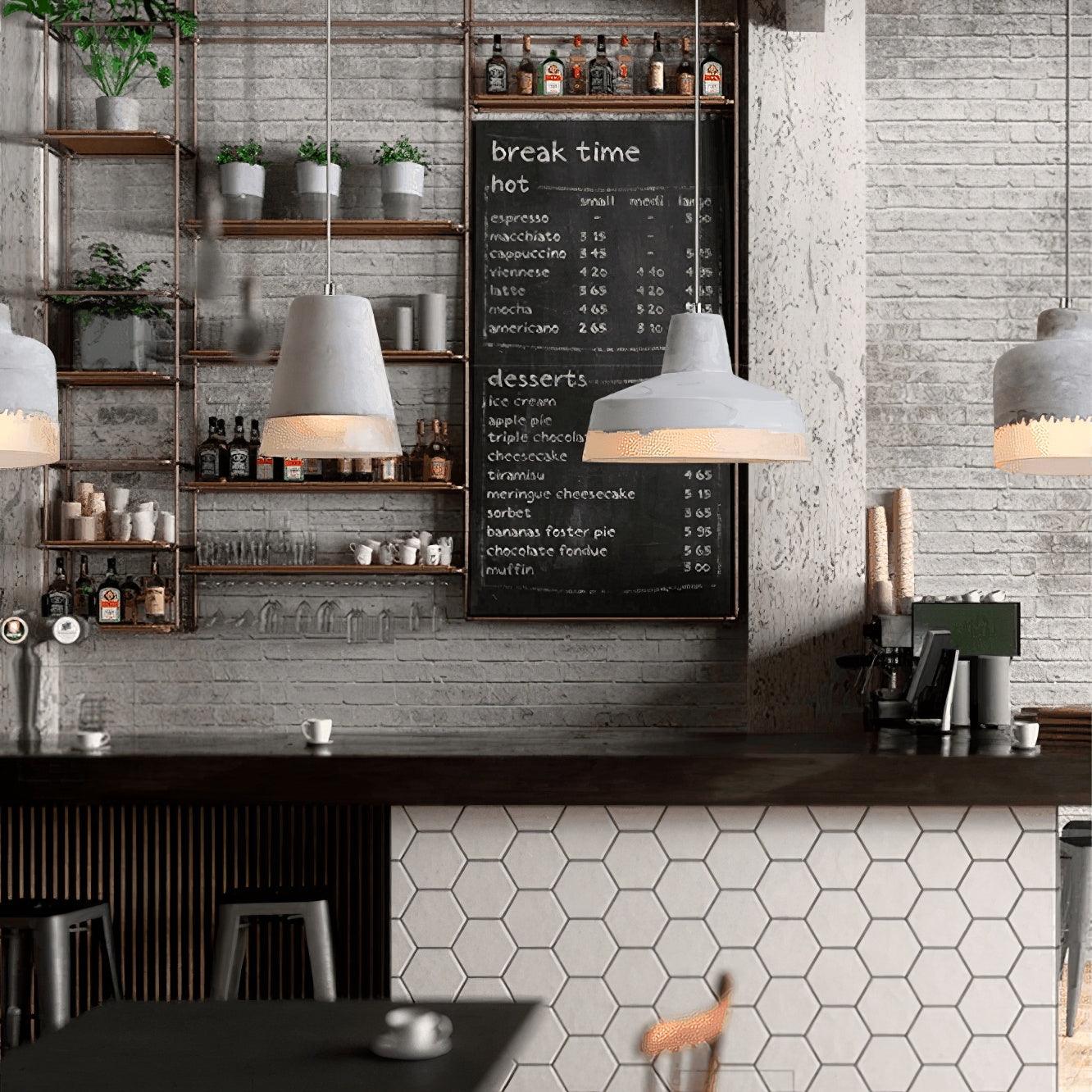 Delia Cement Pendant Light - Letslighting