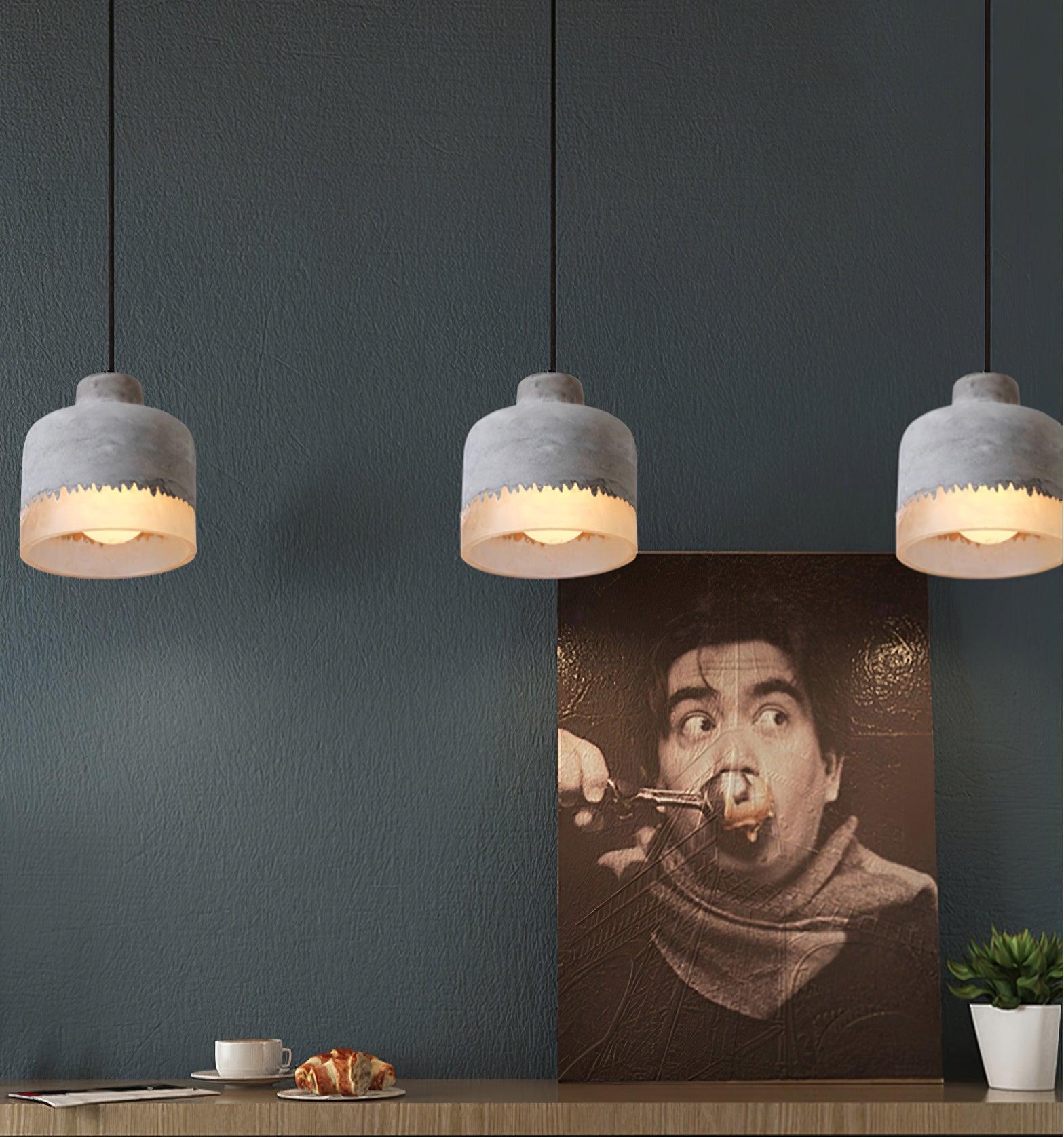 Delia Cement Pendant Light - Letslighting