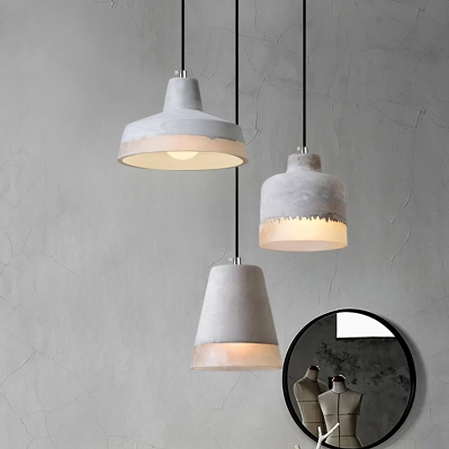 Delia Cement Pendant Light - Letslighting