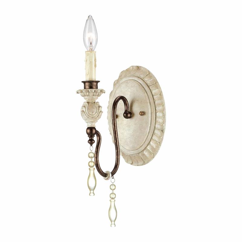 Quell Vintage Industrial Antique Wood Metal Wall Lamp - Lamp Copper