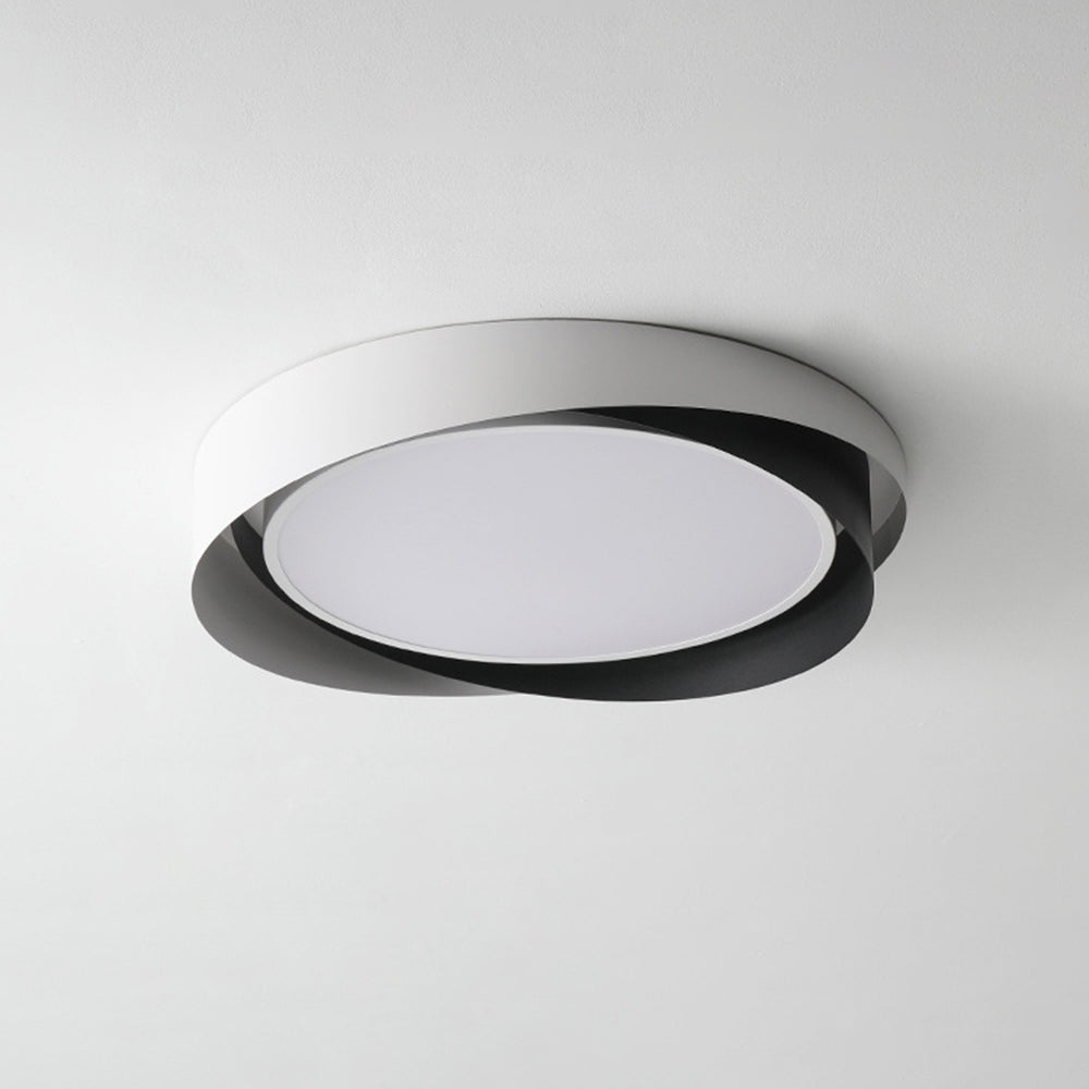 Arisha Moderna Redonda Metal LED Lámpara de Techo Oro/Blanco