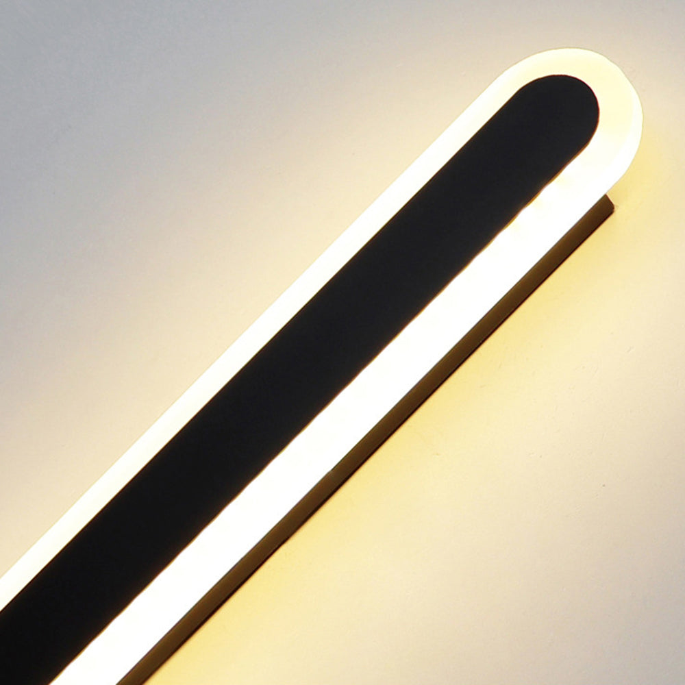 Ray Minimalista Ovalado Lineal Aplique de Pared Exterior