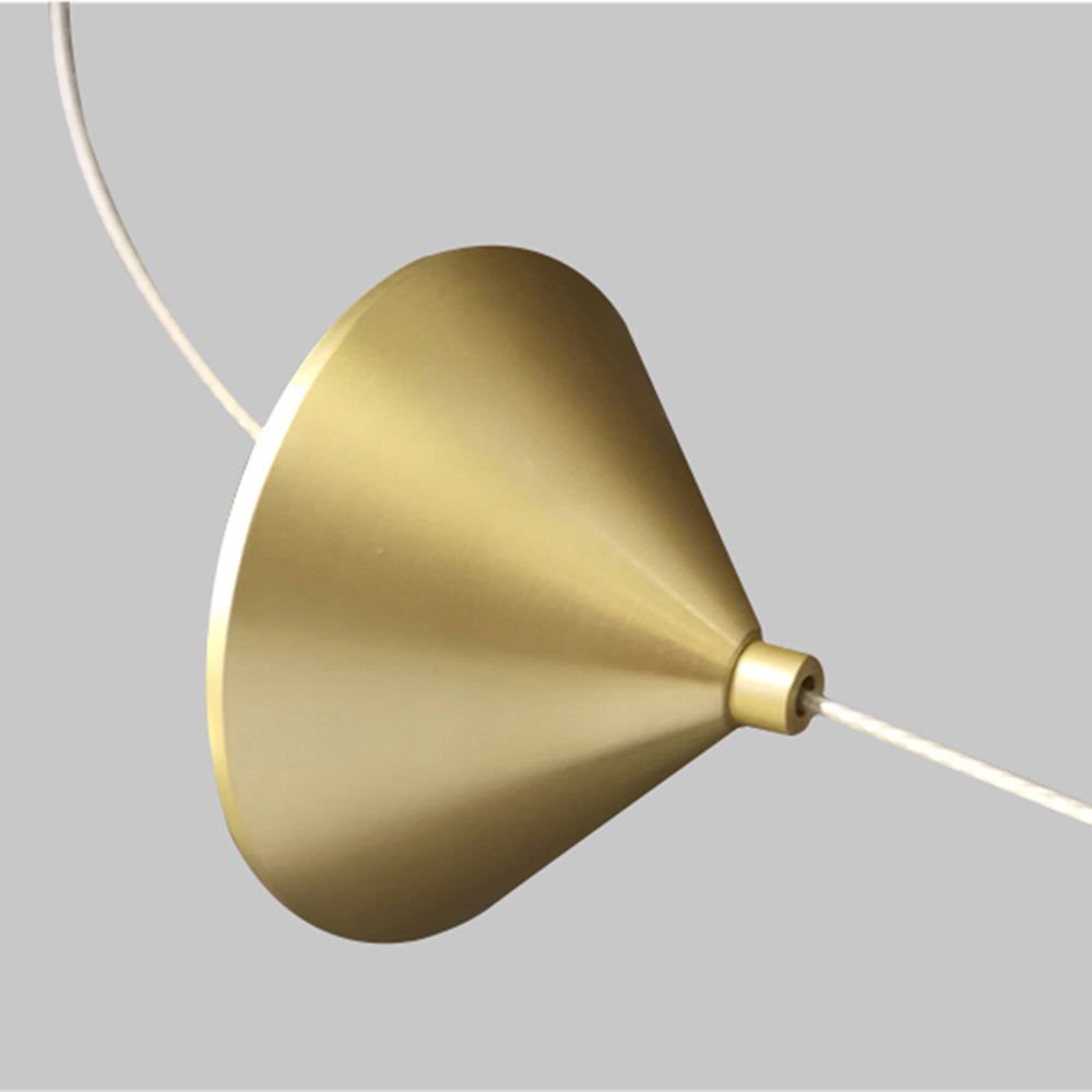 Edge Minimalista Lineal Metal/Acrílico Lámpara de Pie Oro