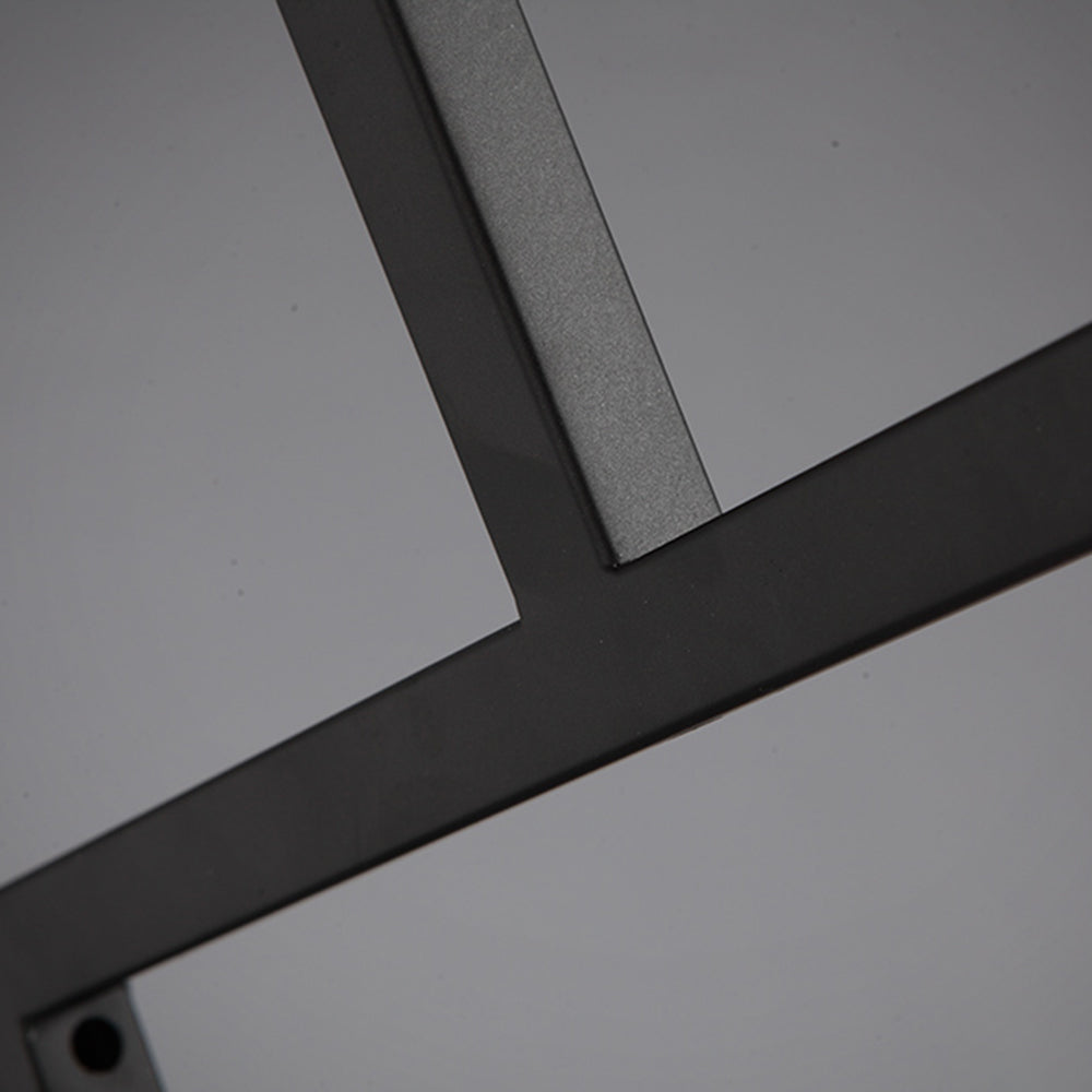 Silva Moderna Diseño Metal/Vidrio Lámpara Colgante Negra