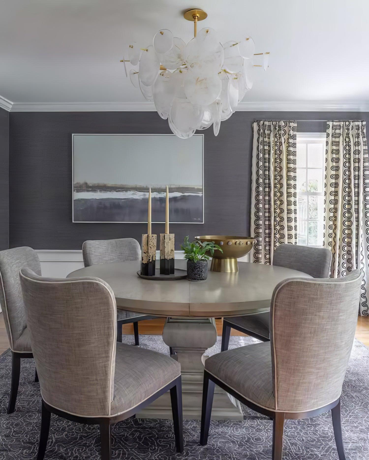 Olvynis Postmodern Luxury Discs Brass Glass Metal Chandelier - Letslighting
