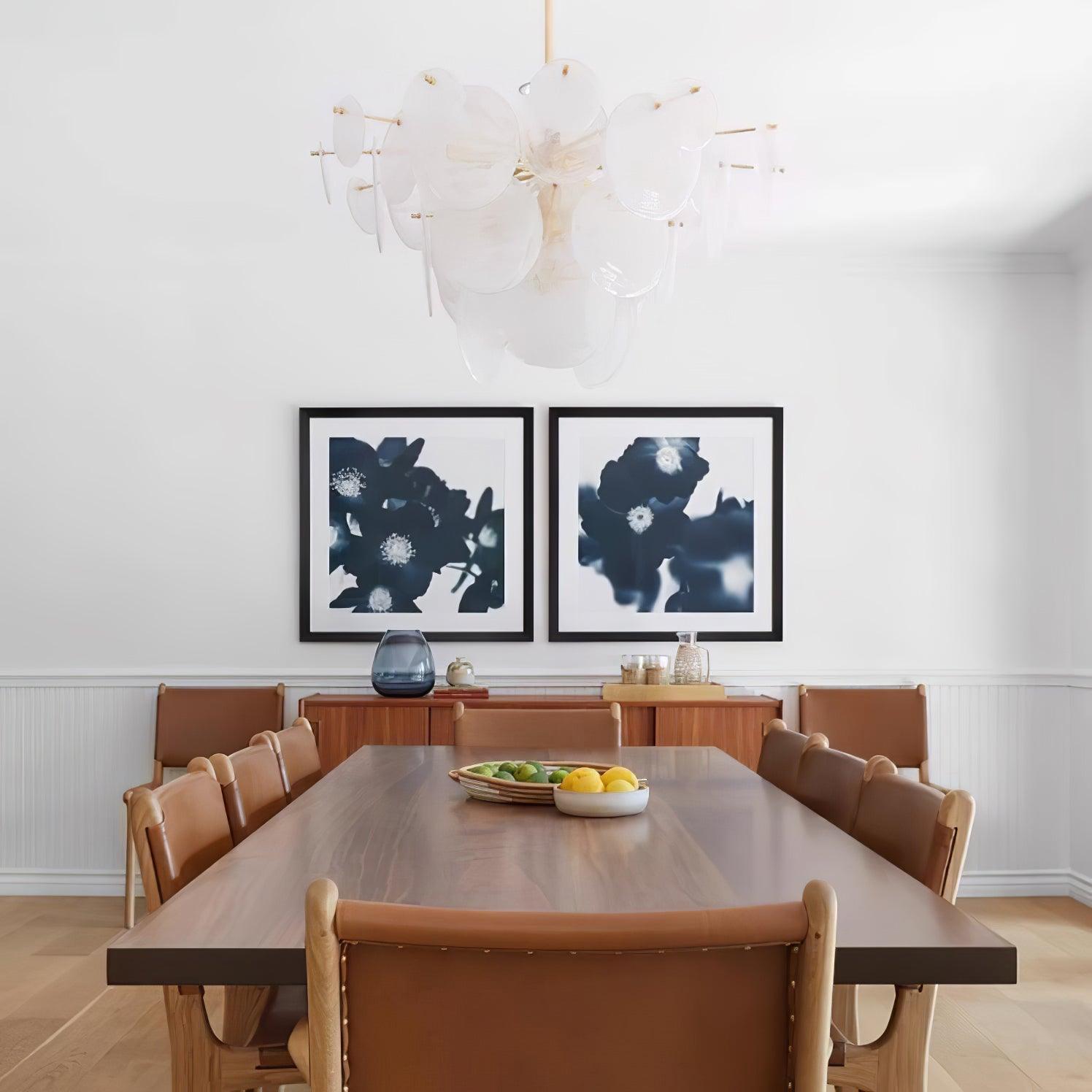 Olvynis Postmodern Luxury Discs Brass Glass Metal Chandelier - Letslighting