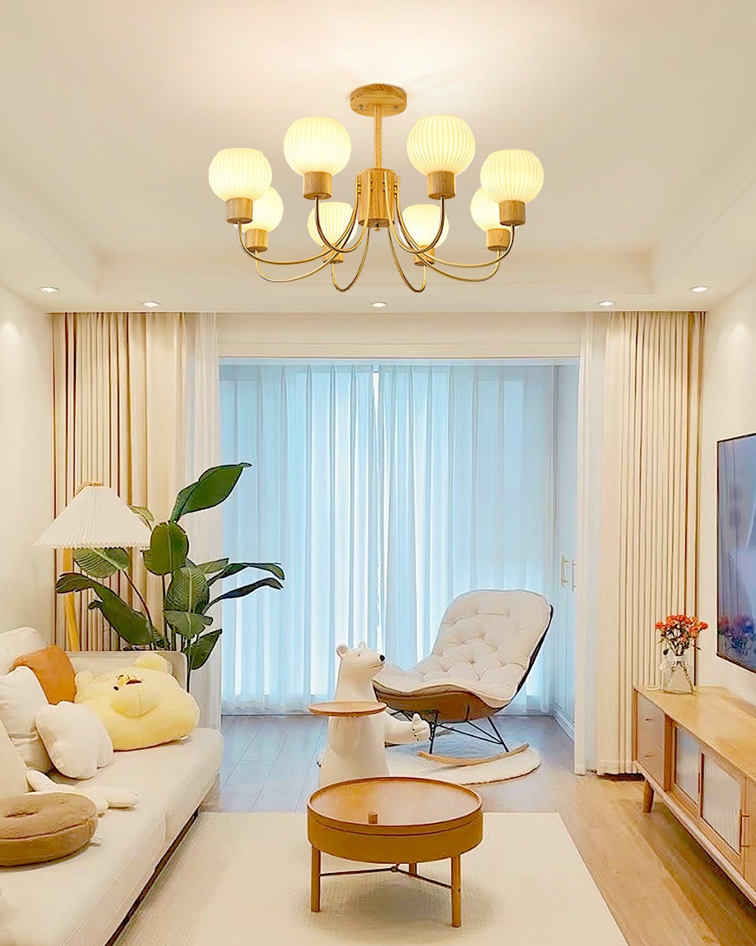 Donnelly Wooden Chandelier - Letslighting