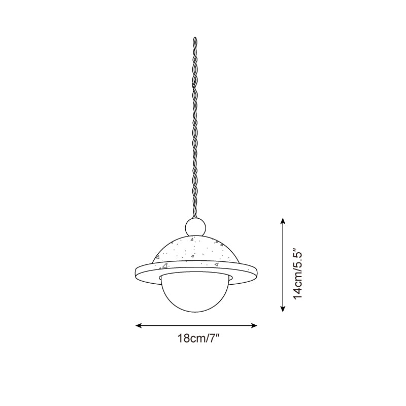 Ritta Donut Pendant Light Travertine - Letslighting