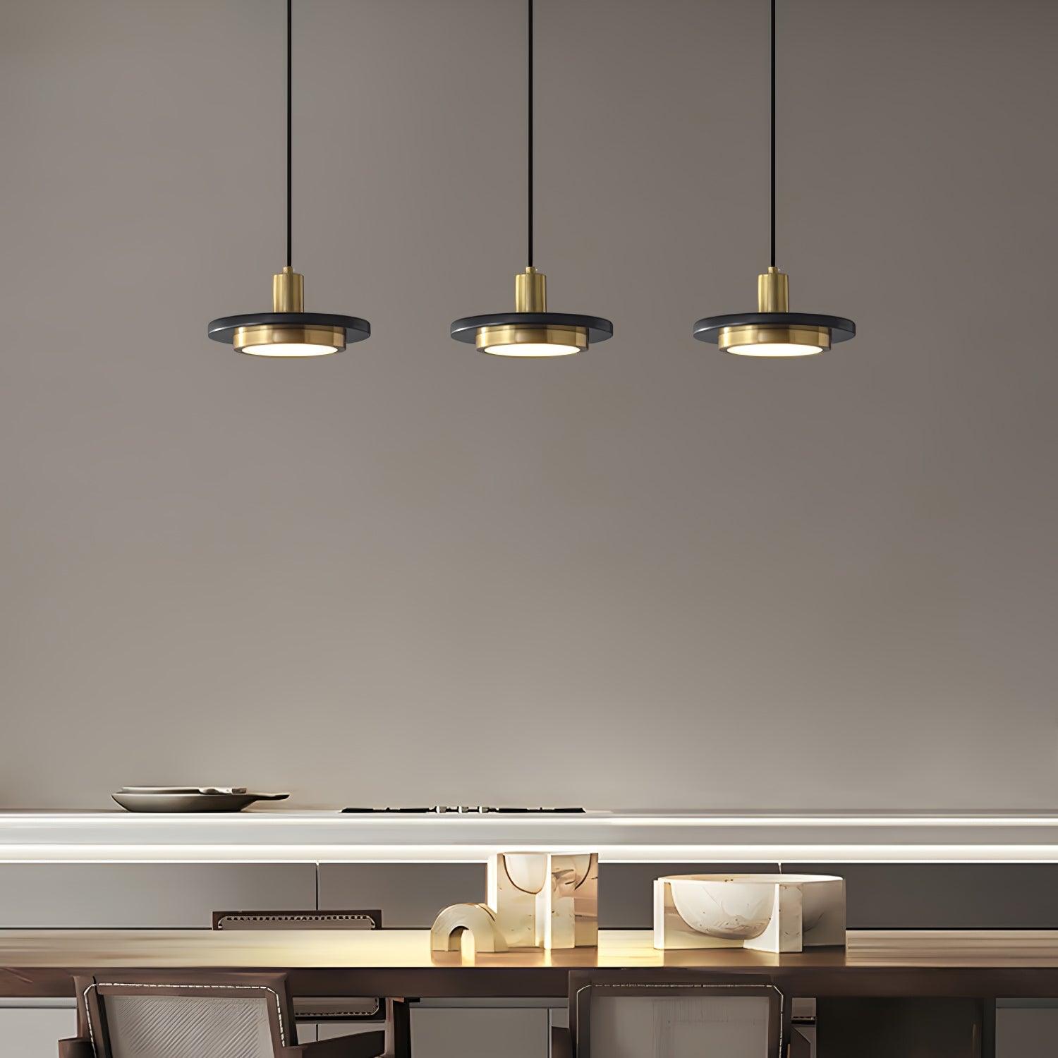 Double Circle Pendant Light - Letslighting