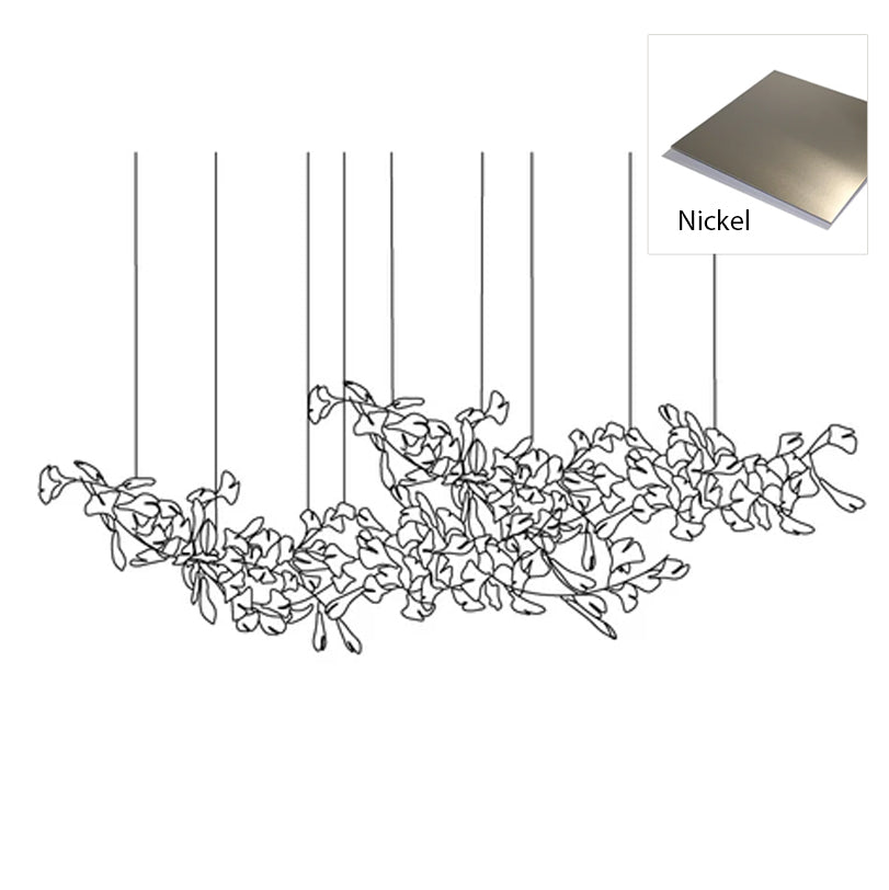 Elorus Double Layer Combination Gingko Chandelier - Letslighting