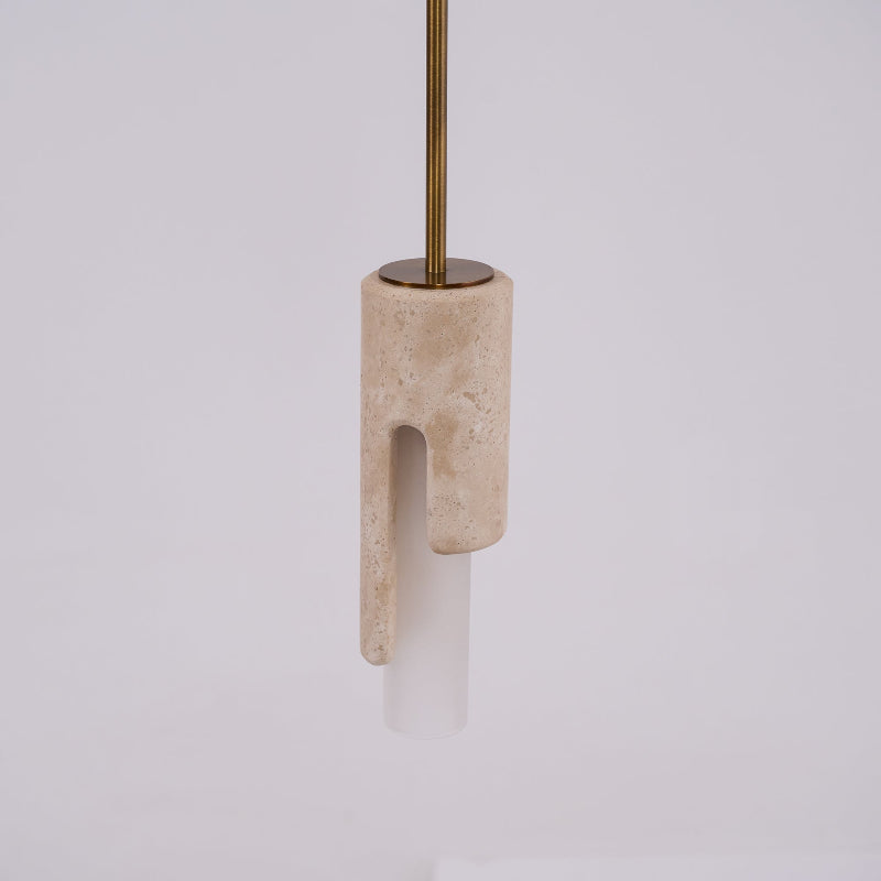 Elix Modern Minimalist Marble Glass Pendant Lamp - Lamp Copper