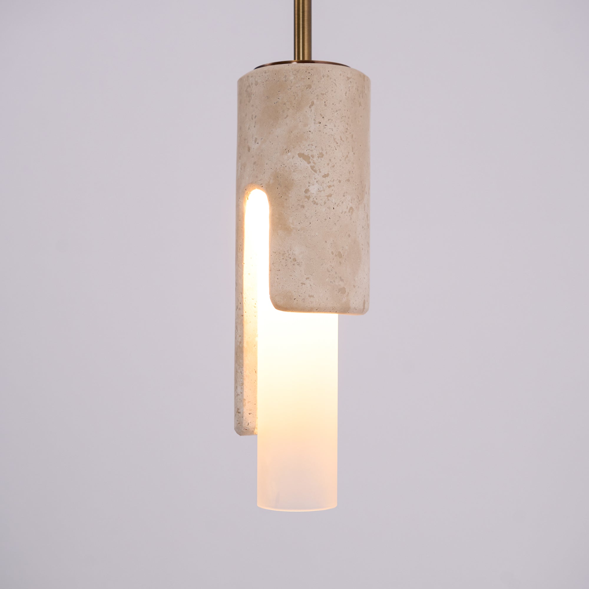 Elix Modern Minimalist Marble Glass Pendant Lamp - Lamp Copper