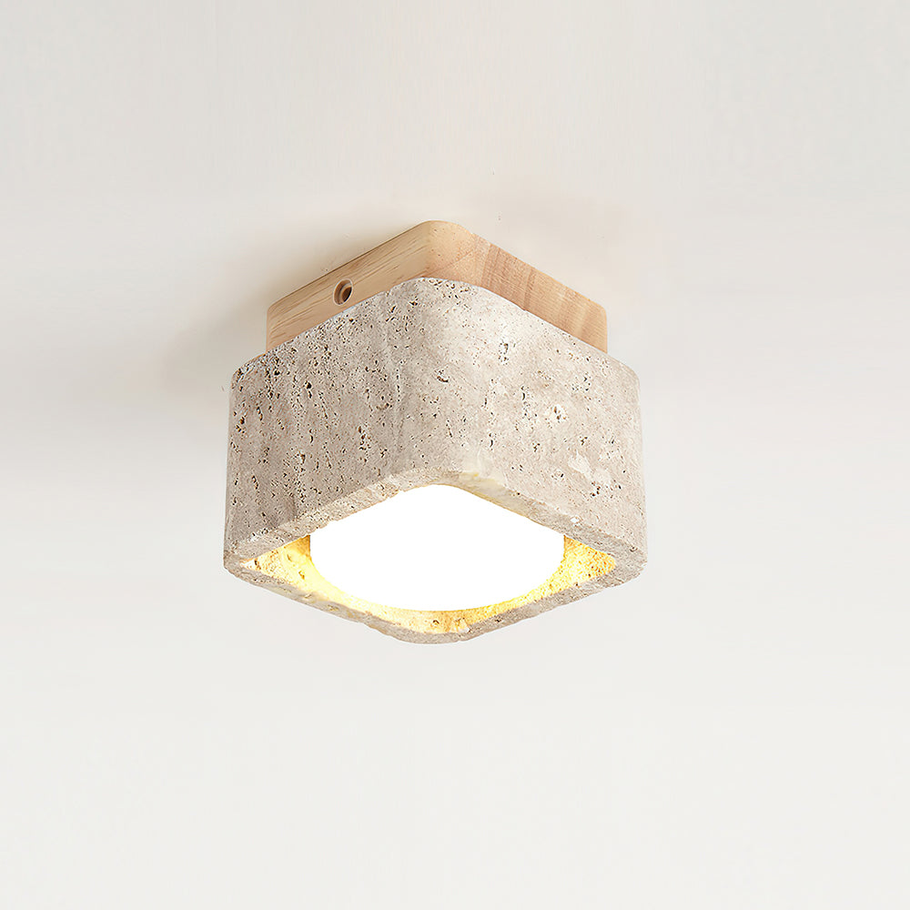 Ritta Ceiling Light Organic Rounded - Letslighting