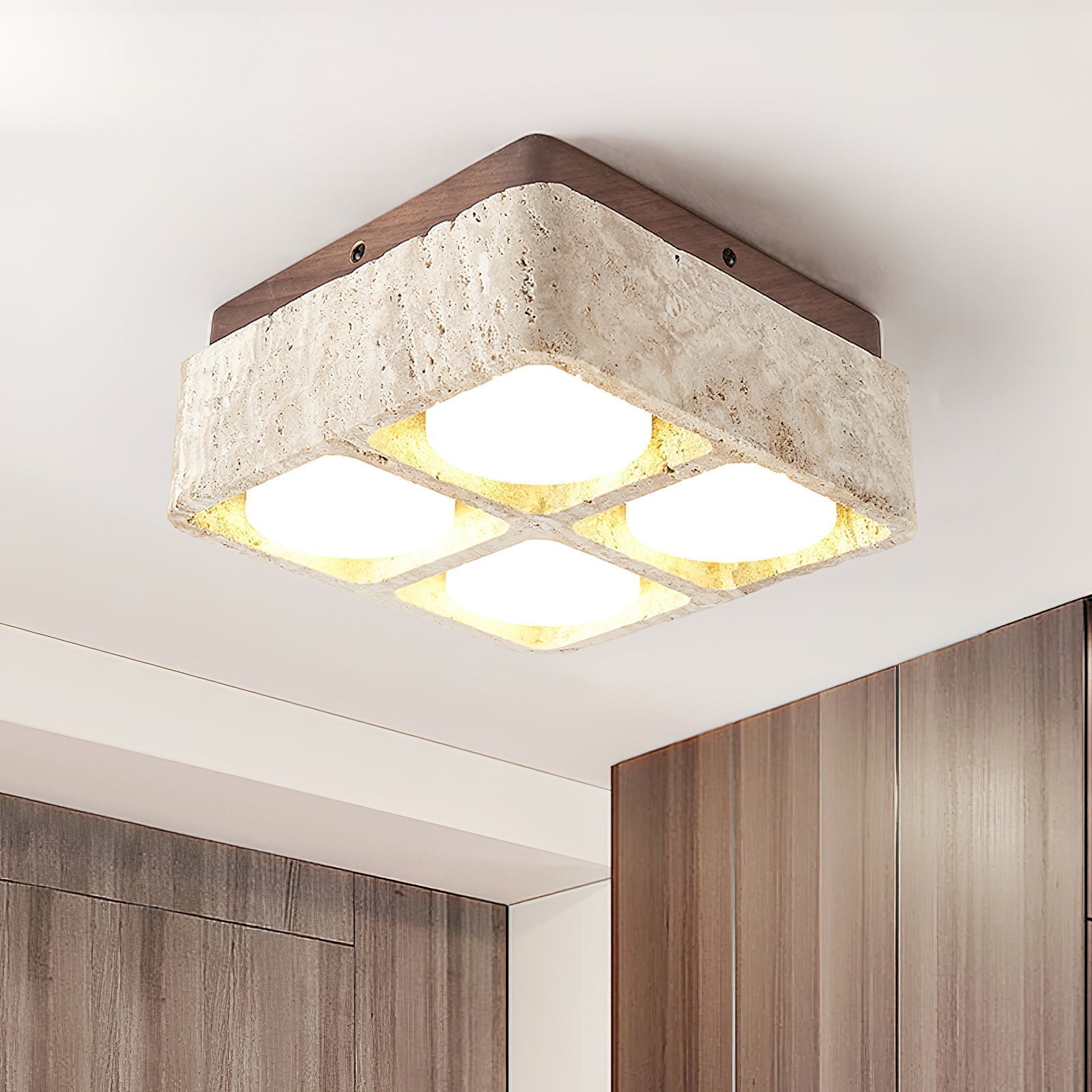 Ritta Ceiling Light Organic Rounded - Letslighting