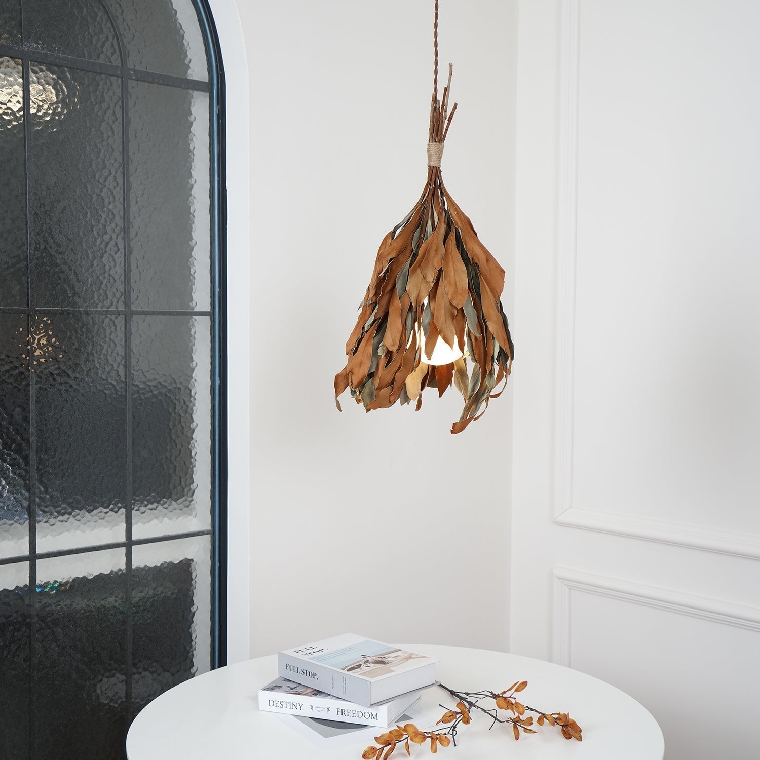 Dried Branch Leaf Pendant Lamp - Letslighting
