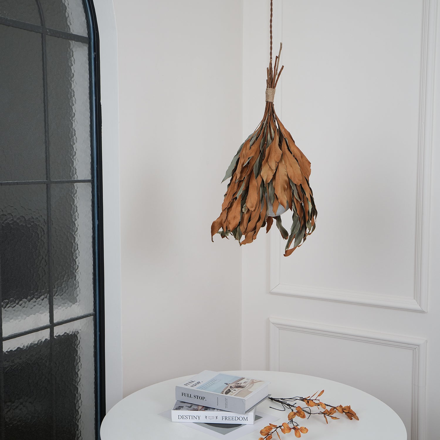 Dried Branch Leaf Pendant Lamp - Letslighting