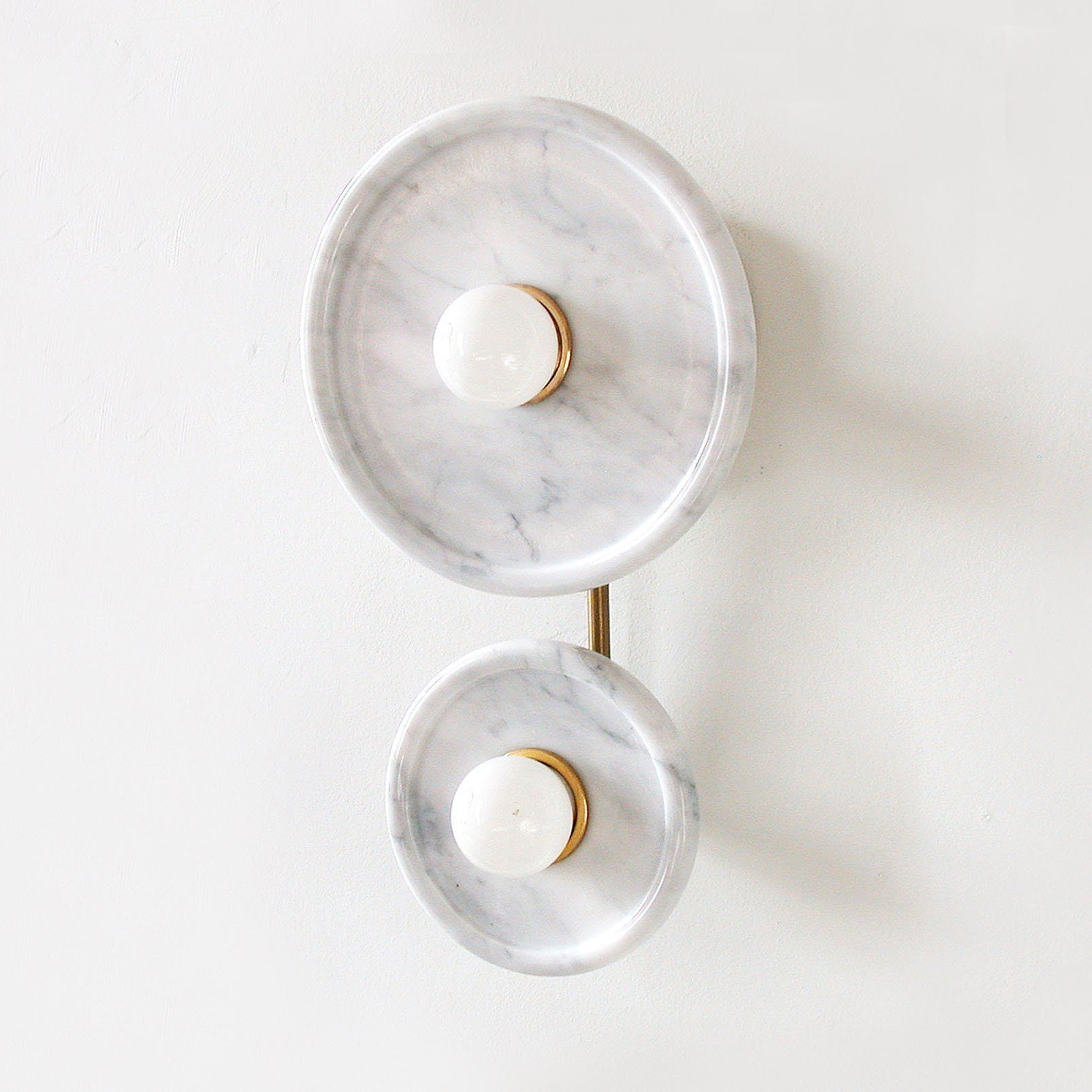 Flume Individual Creativity Metal Marble Wall Lamp - Lamp Copper