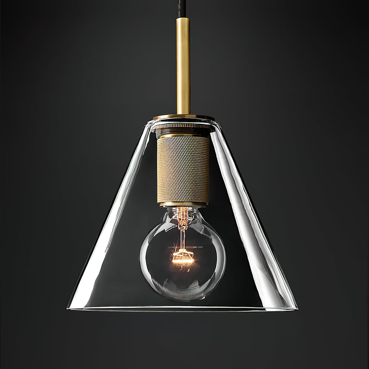 Pendant Lamp Brass Minimalist Metal Fixture for Dining or Kitchen - Letslighting
