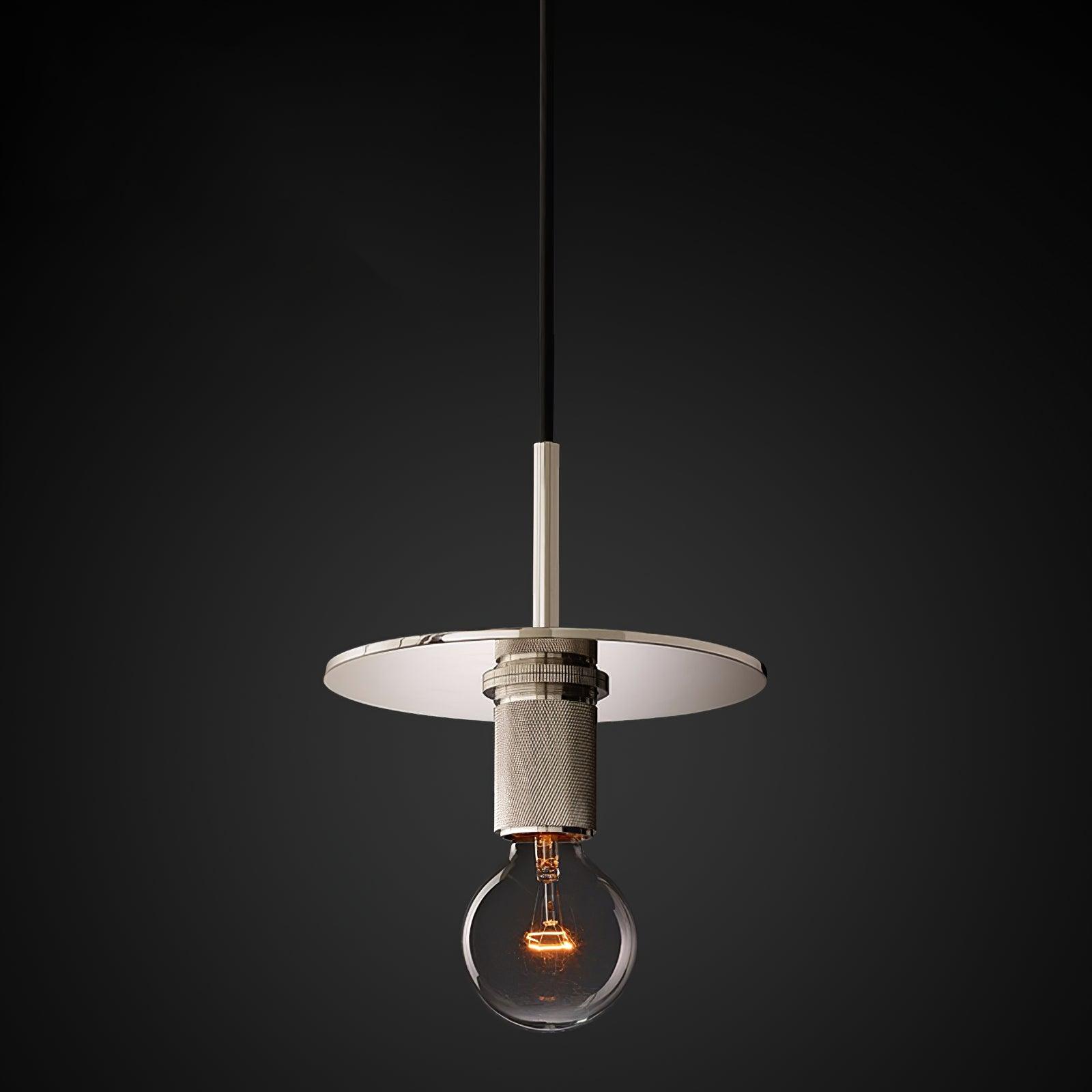 Pendant Lamp Brass Minimalist Metal Fixture for Dining or Kitchen - Letslighting