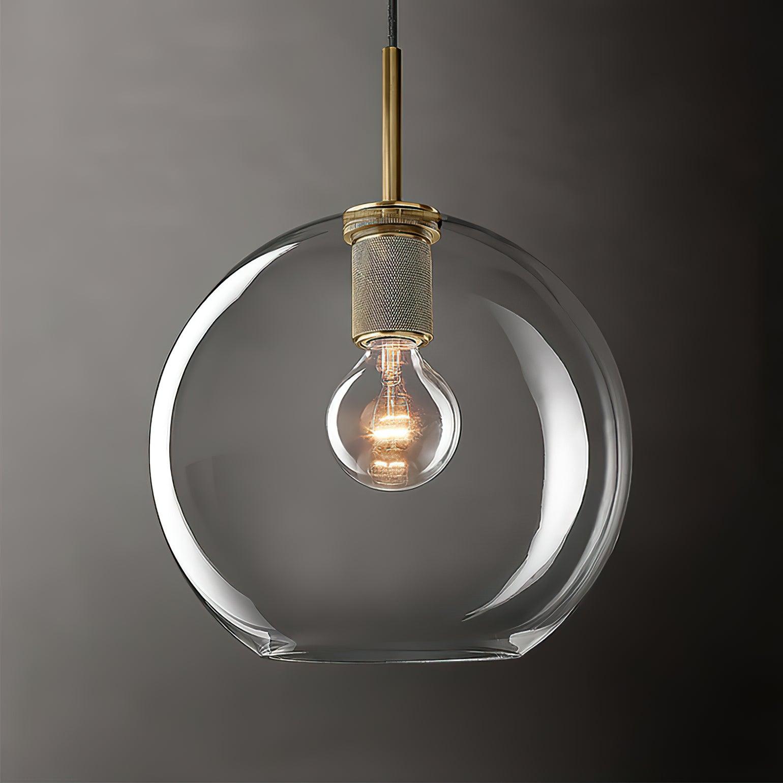 Pendant Lamp Brass Minimalist Metal Fixture for Dining or Kitchen - Letslighting