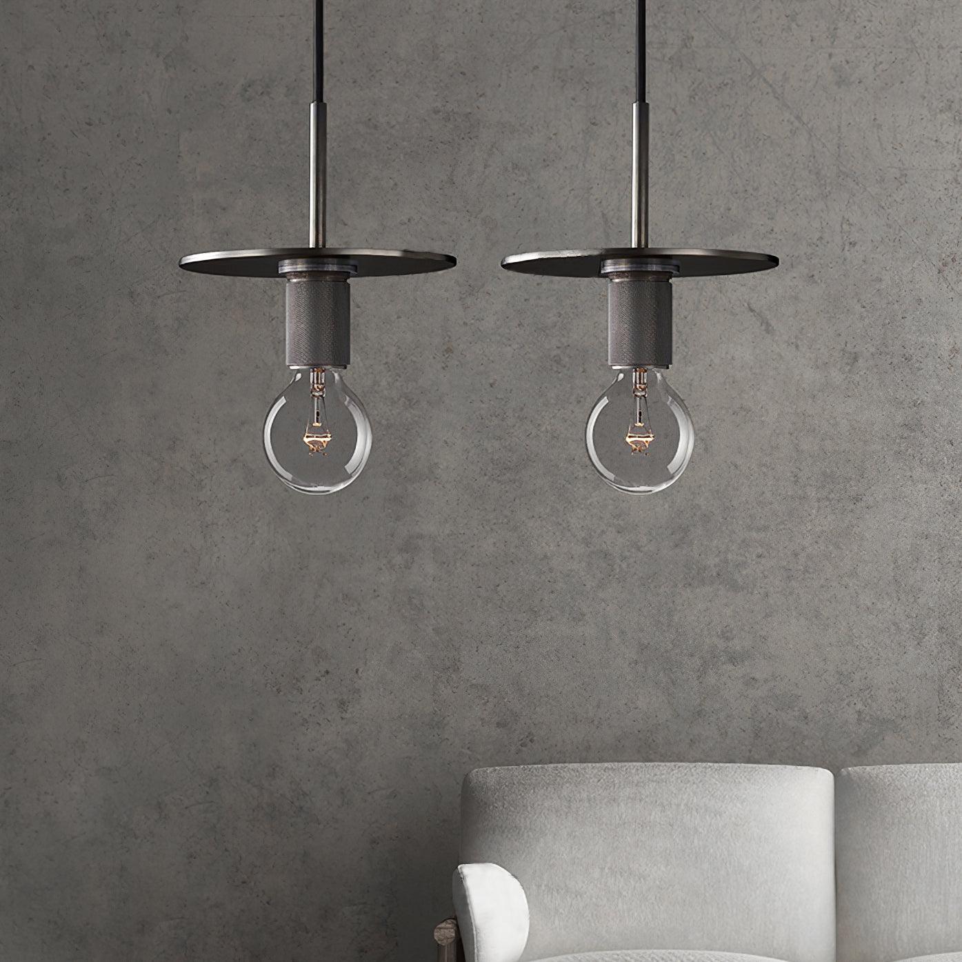 Pendant Lamp Brass Minimalist Metal Fixture for Dining or Kitchen - Letslighting