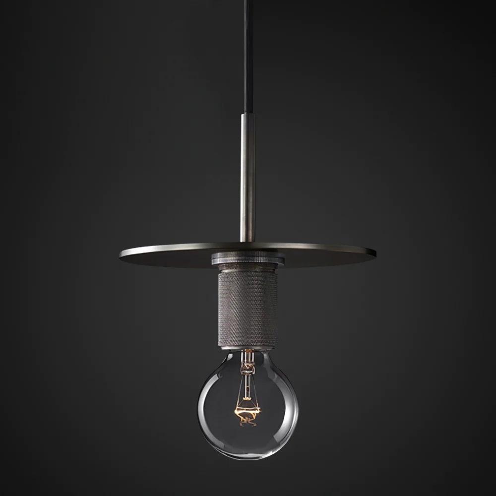 Pendant Lamp Brass Minimalist Metal Fixture for Dining or Kitchen - Letslighting