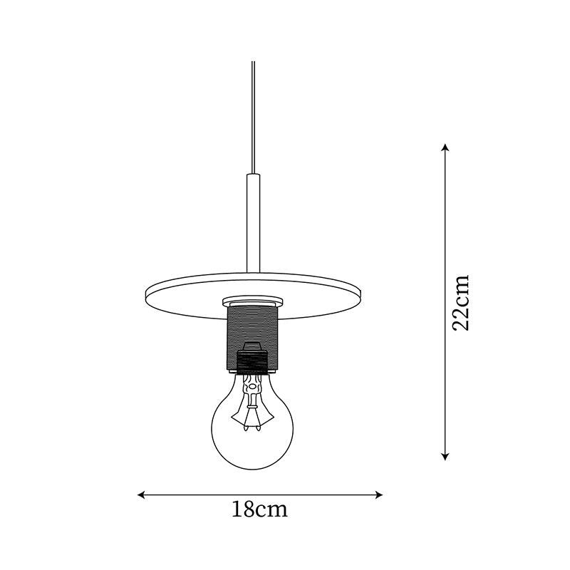 Pendant Lamp Brass Minimalist Metal Fixture for Dining or Kitchen - Letslighting