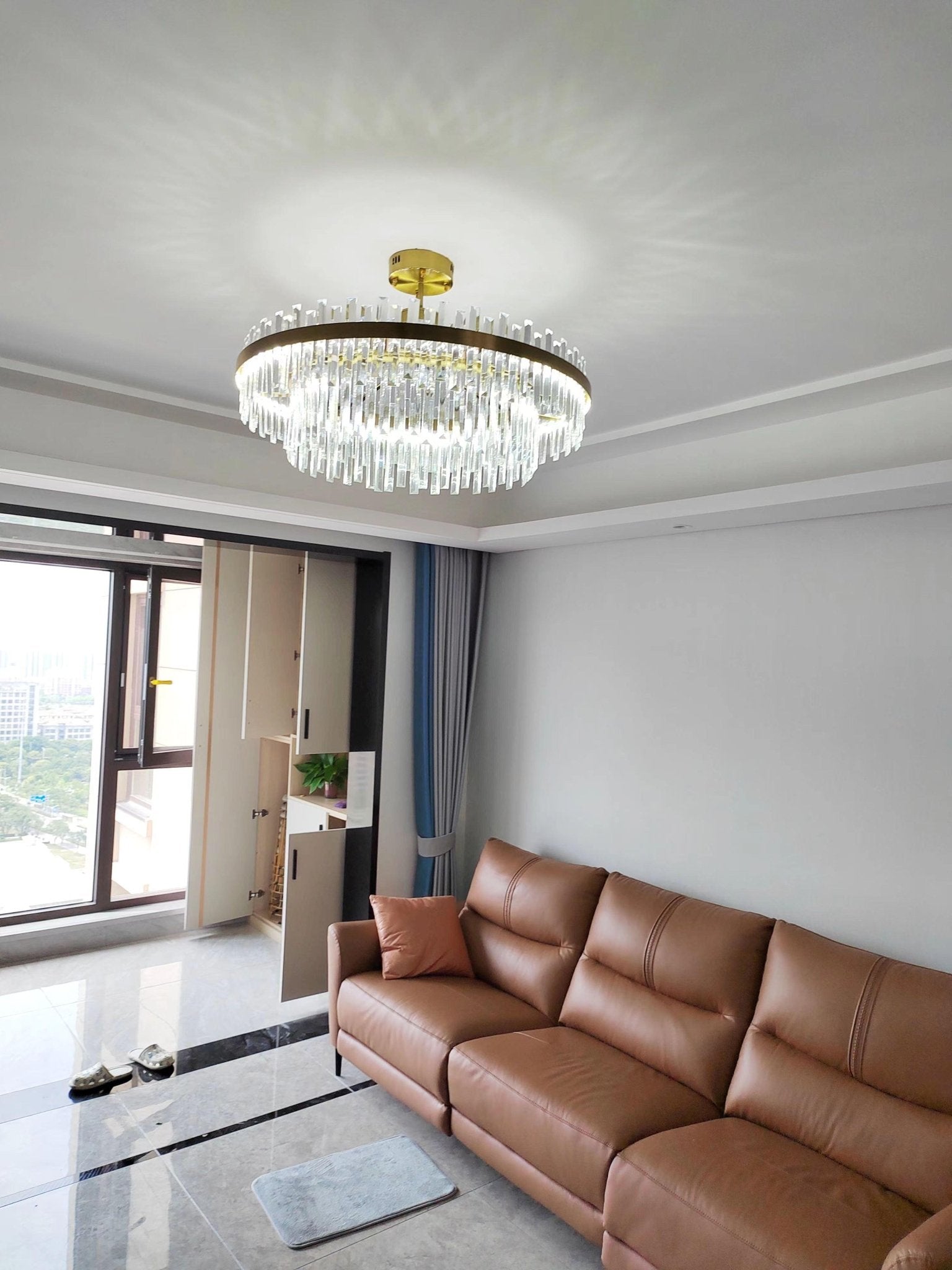Drum Glass Chandelier - Letslighting