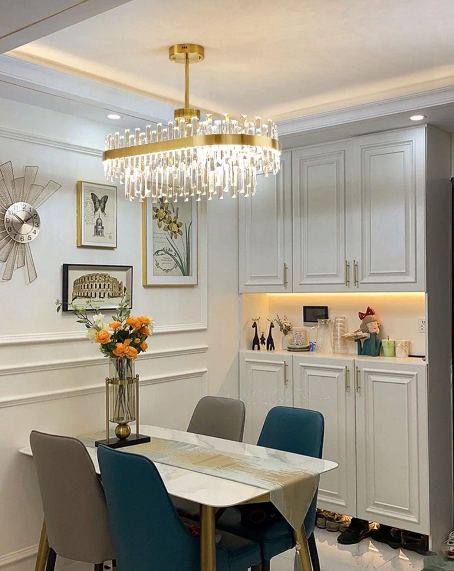 Drum Glass Chandelier - Letslighting