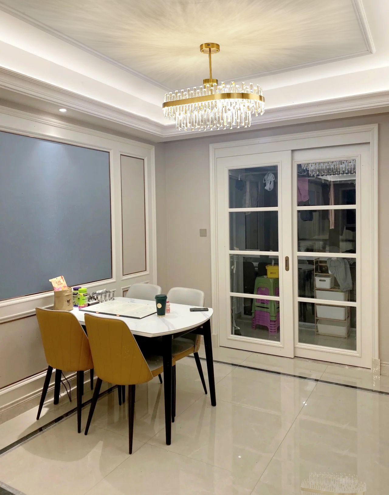 Drum Glass Chandelier - Letslighting