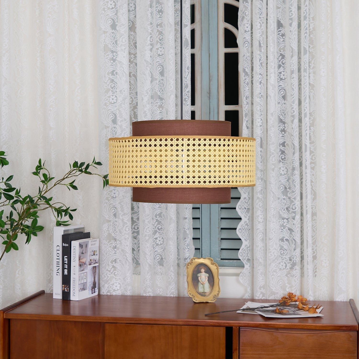 Drum Shade Pendant Light - Letslighting