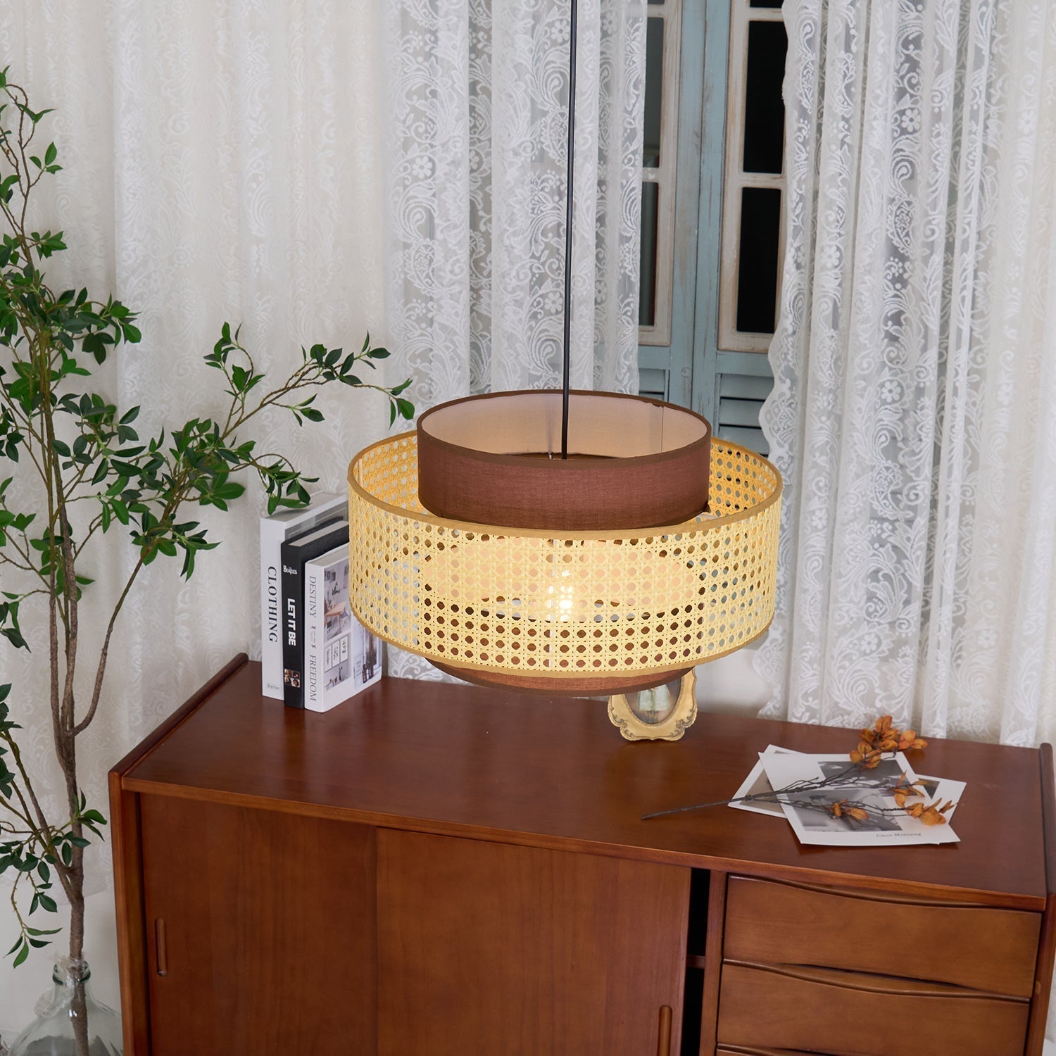 Drum Shade Pendant Light - Letslighting