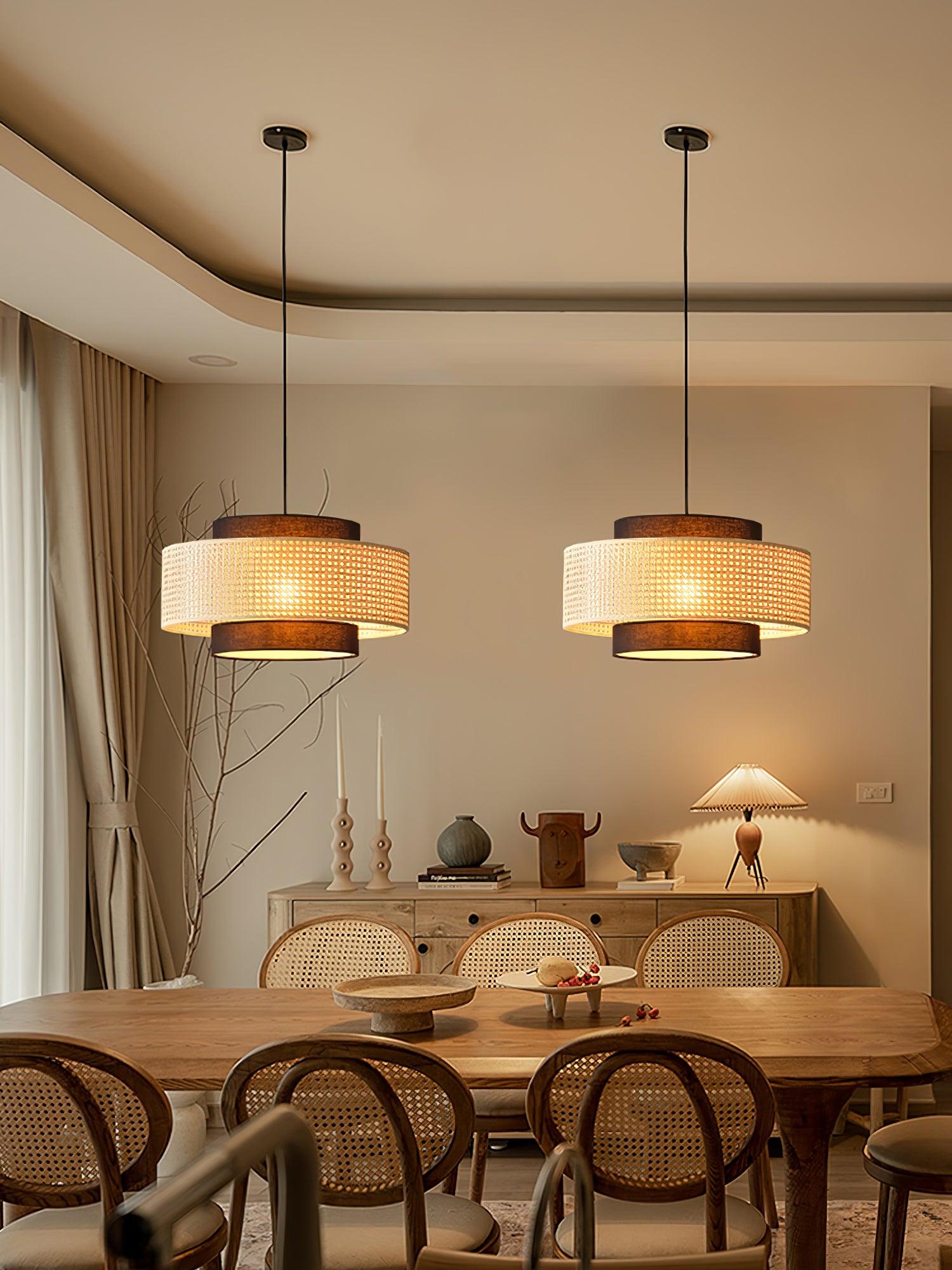Drum Shade Pendant Light - Letslighting