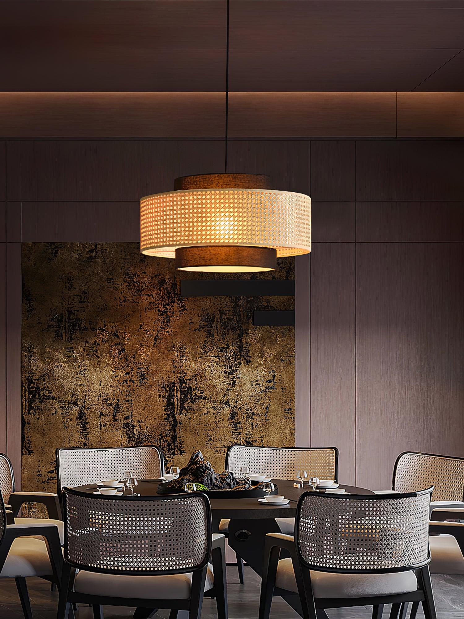 Drum Shade Pendant Light - Letslighting