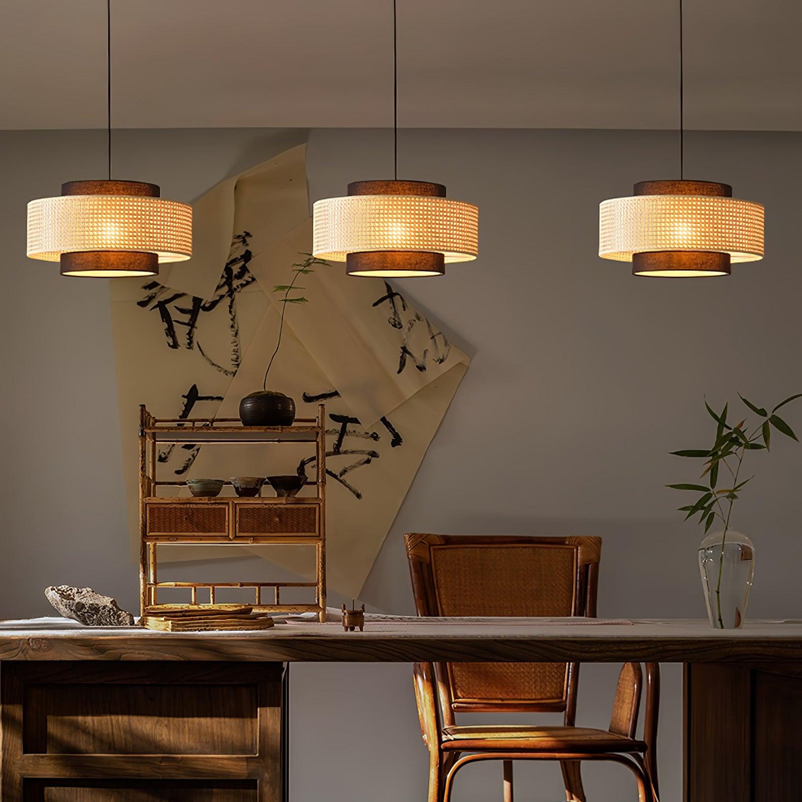 Drum Shade Pendant Light - Letslighting