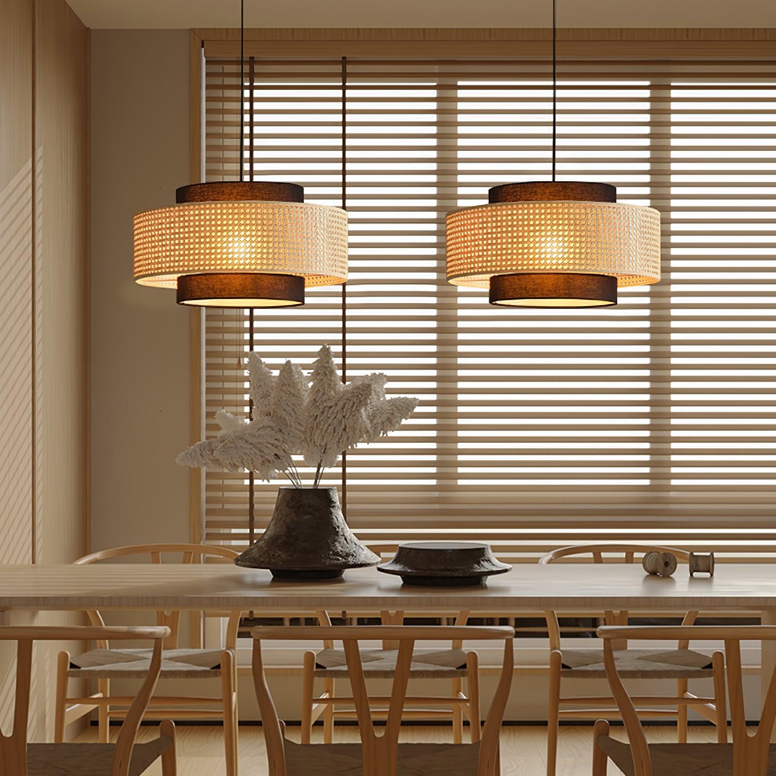 Drum Shade Pendant Light - Letslighting