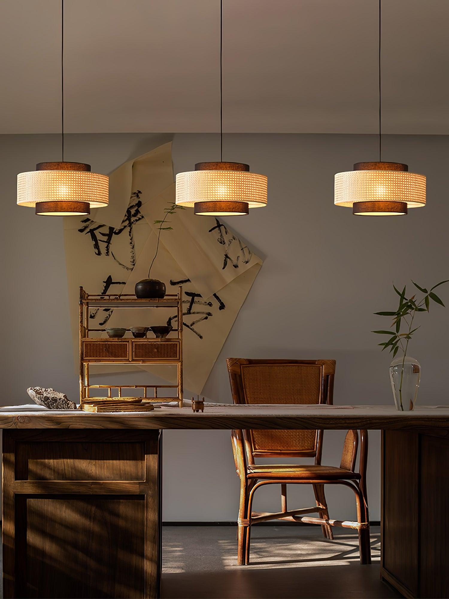 Drum Shade Pendant Light - Letslighting