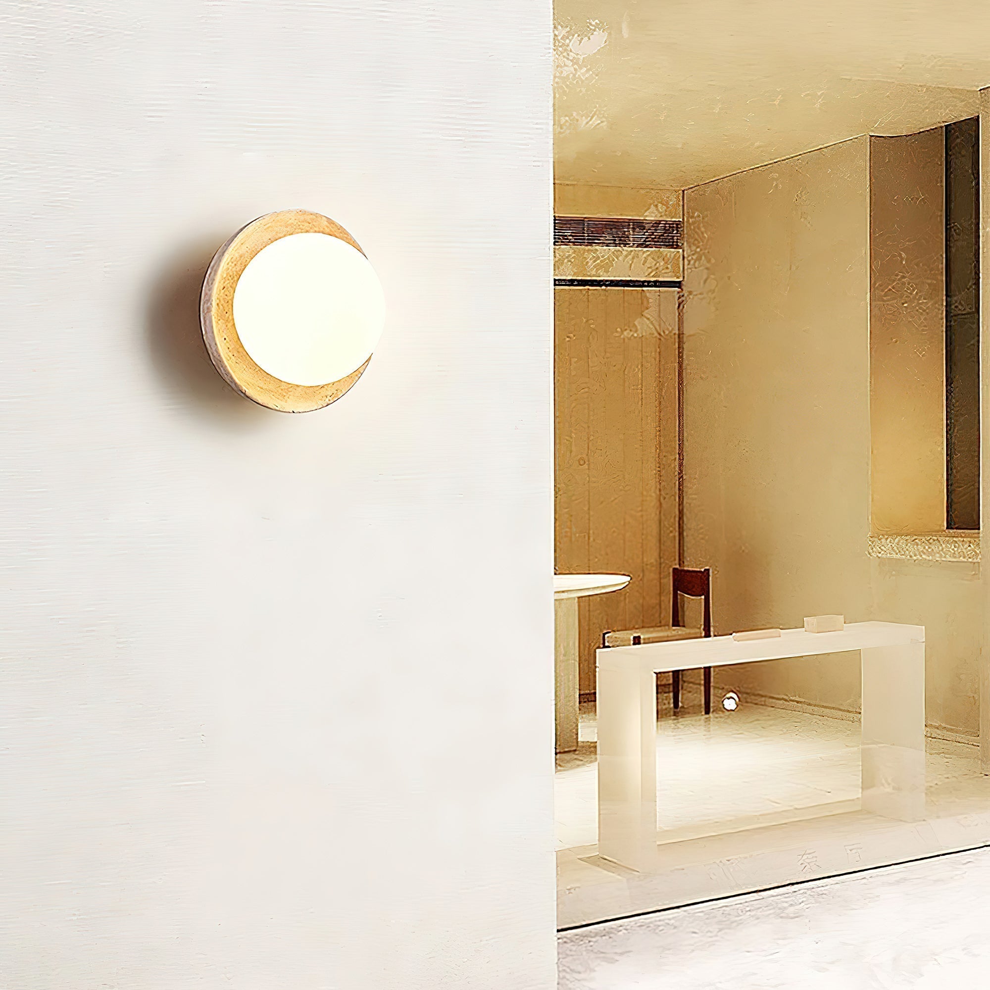 Weave Modern Minimalist Metal Glass Wall Lamp - Lamp Copper