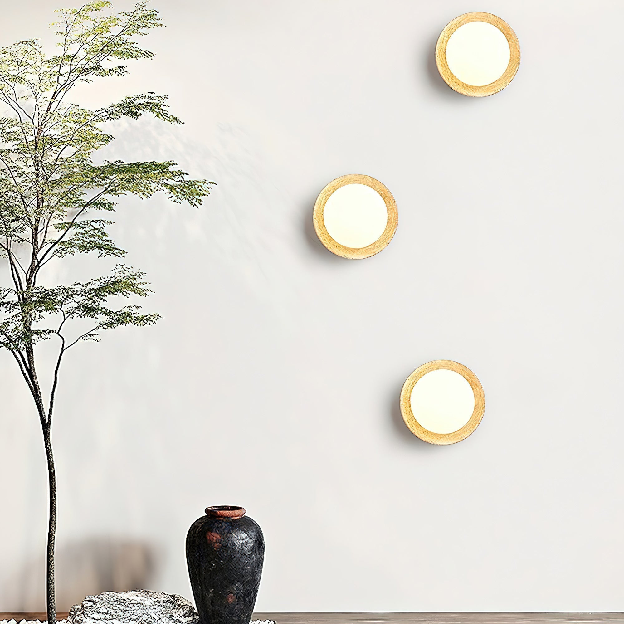 Weave Modern Minimalist Metal Glass Wall Lamp - Lamp Copper