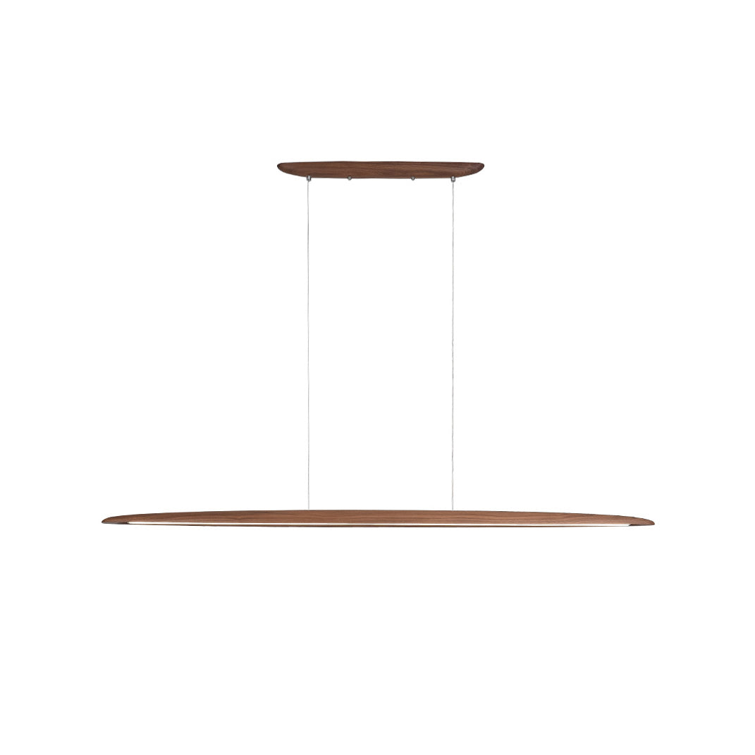 Zing Modern Minimalist Walnut Wood Pendant Lamp - Lamp Copper