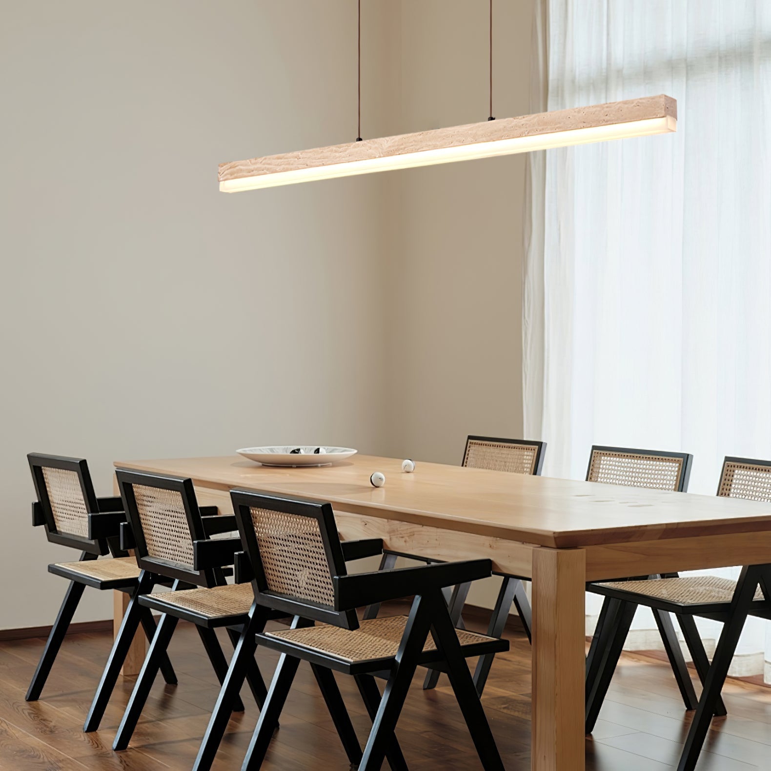 Ivsoryra Rectangular Travertine Pendant Light - Letslighting