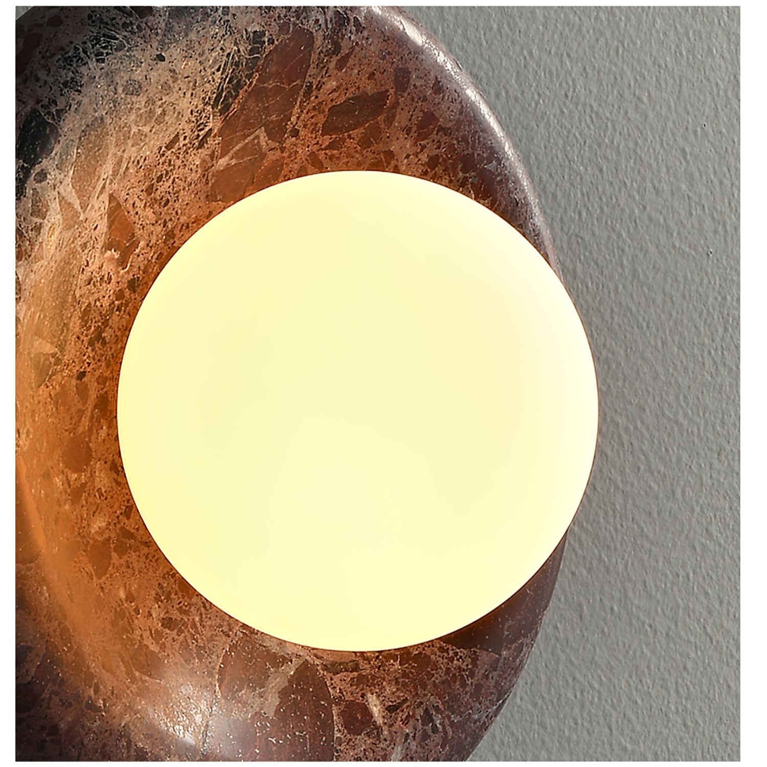 Amber Vintage Marble Wall Light - Letslighting