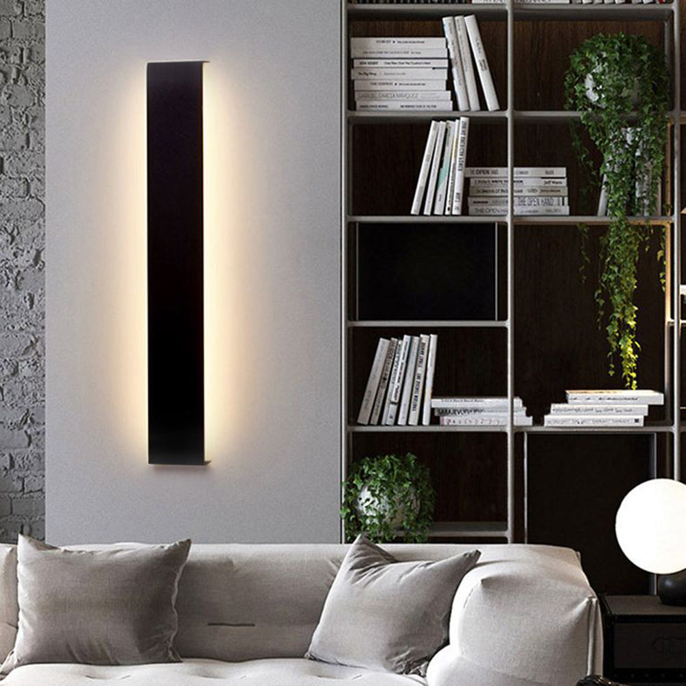 Arisha Moderno LED Aplique Interior Rectangular Negro/Cuarto de Baño/Salón Blanco/Dorado