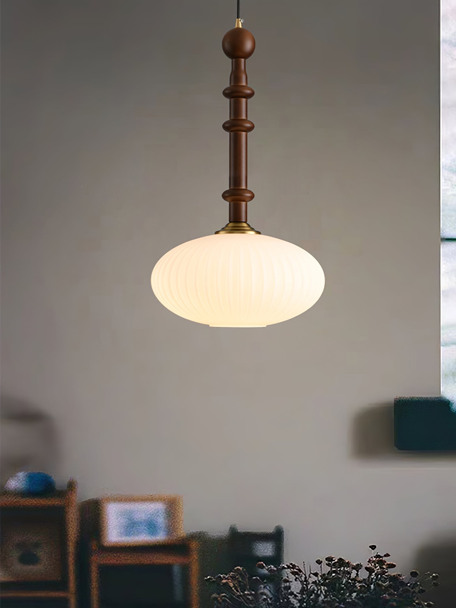 Edison Wood Pendant Light - Letslighting
