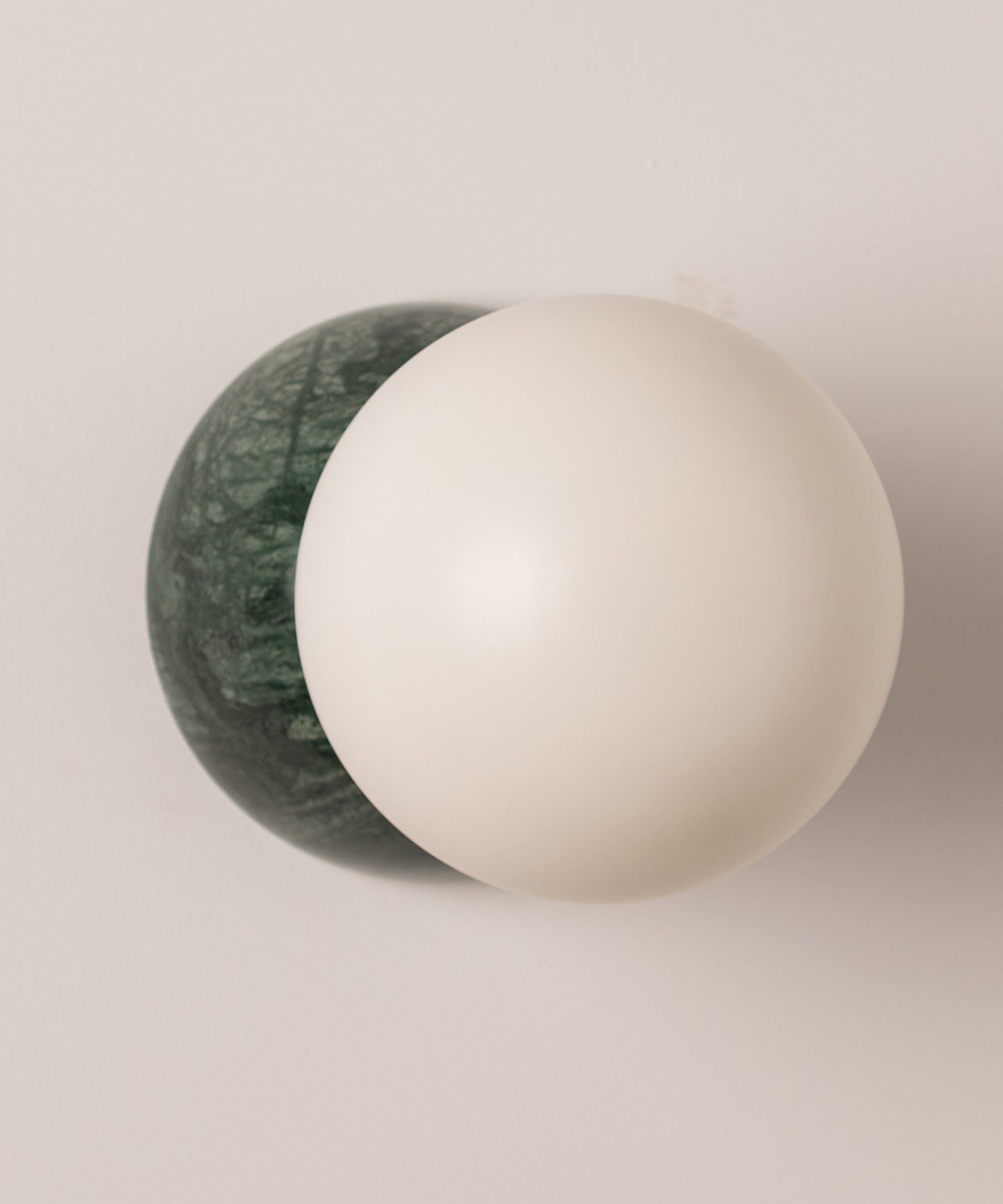 Fable Modern Minimalist Marble Glass Wall Lamp - Lamp Copper