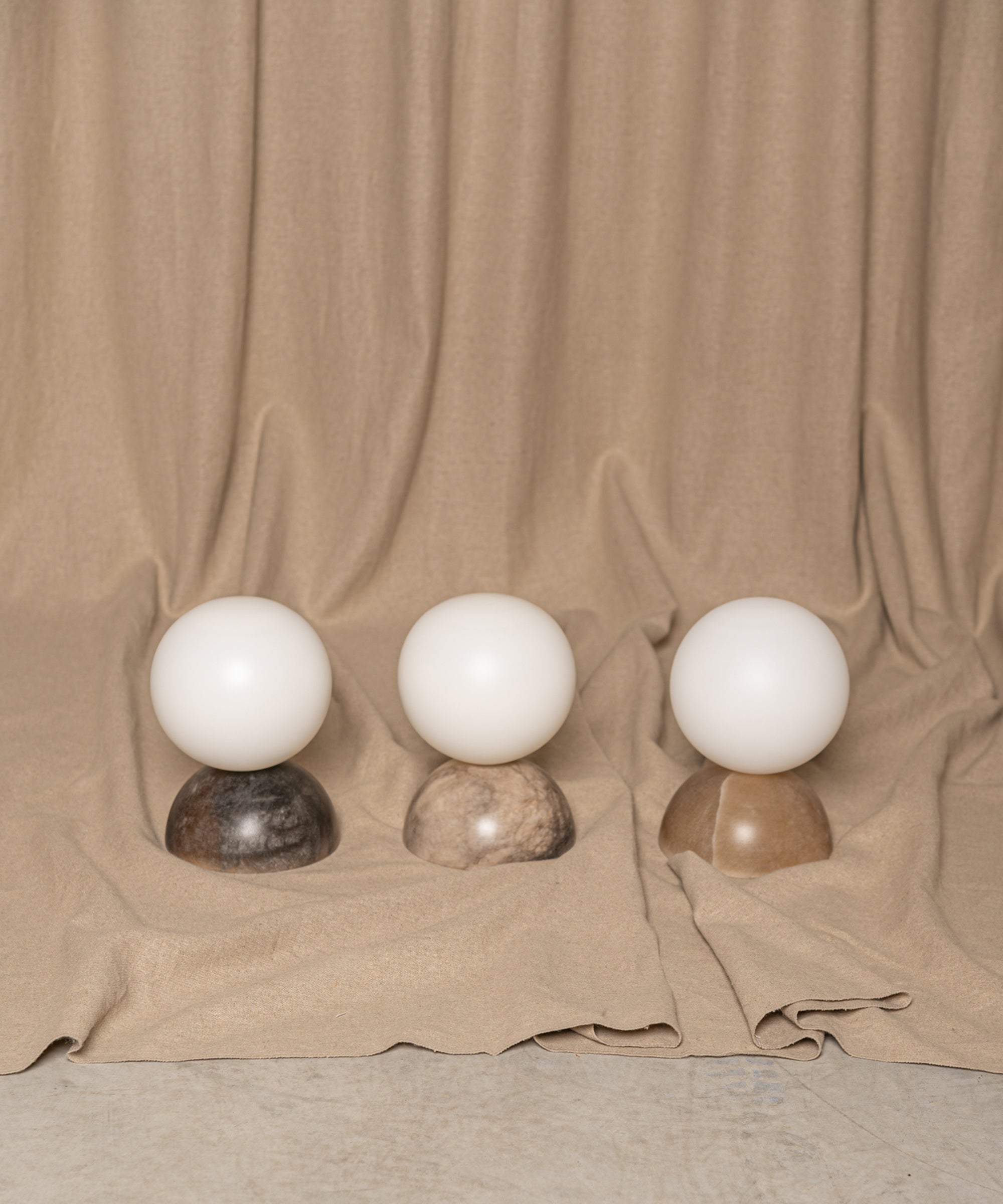 Fable Modern Minimalist Marble Glass Wall Lamp - Lamp Copper