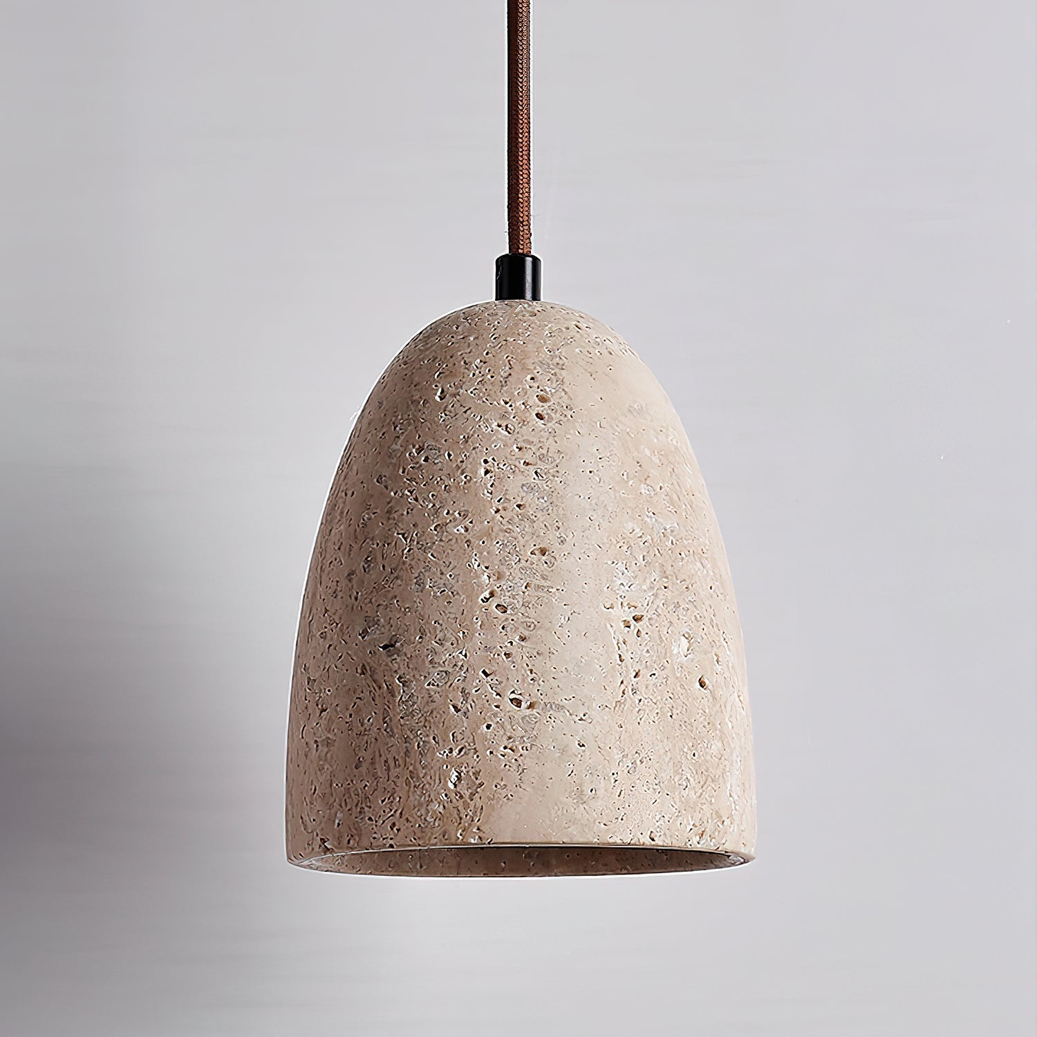 Evtheira Conical Travertine Pendant Light - Letslighting